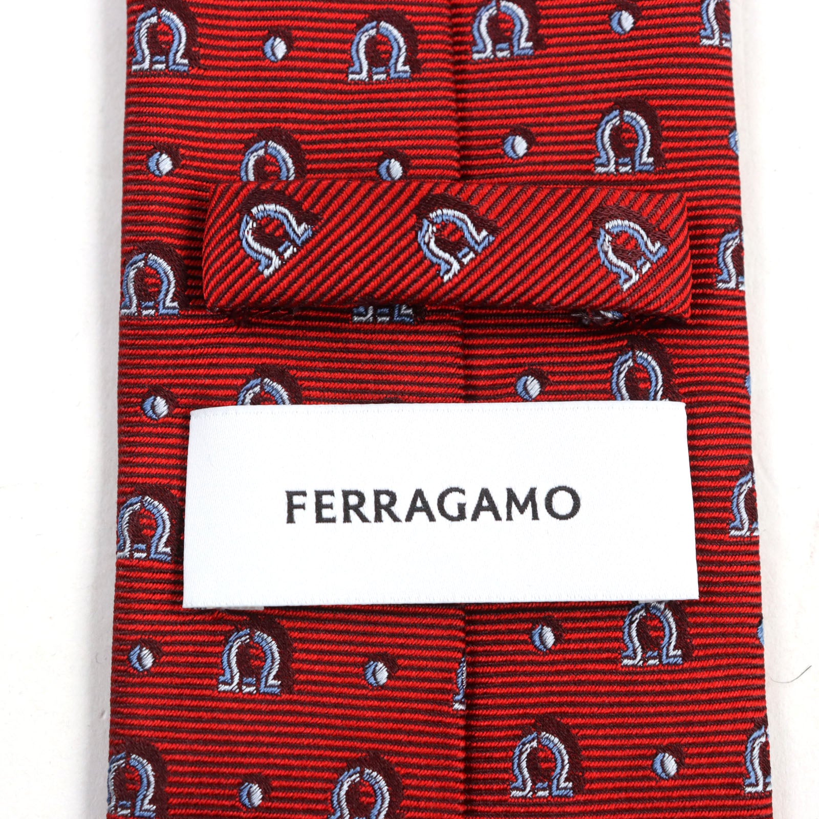 Ferragamo Silk Gancini Polka Dot Tie