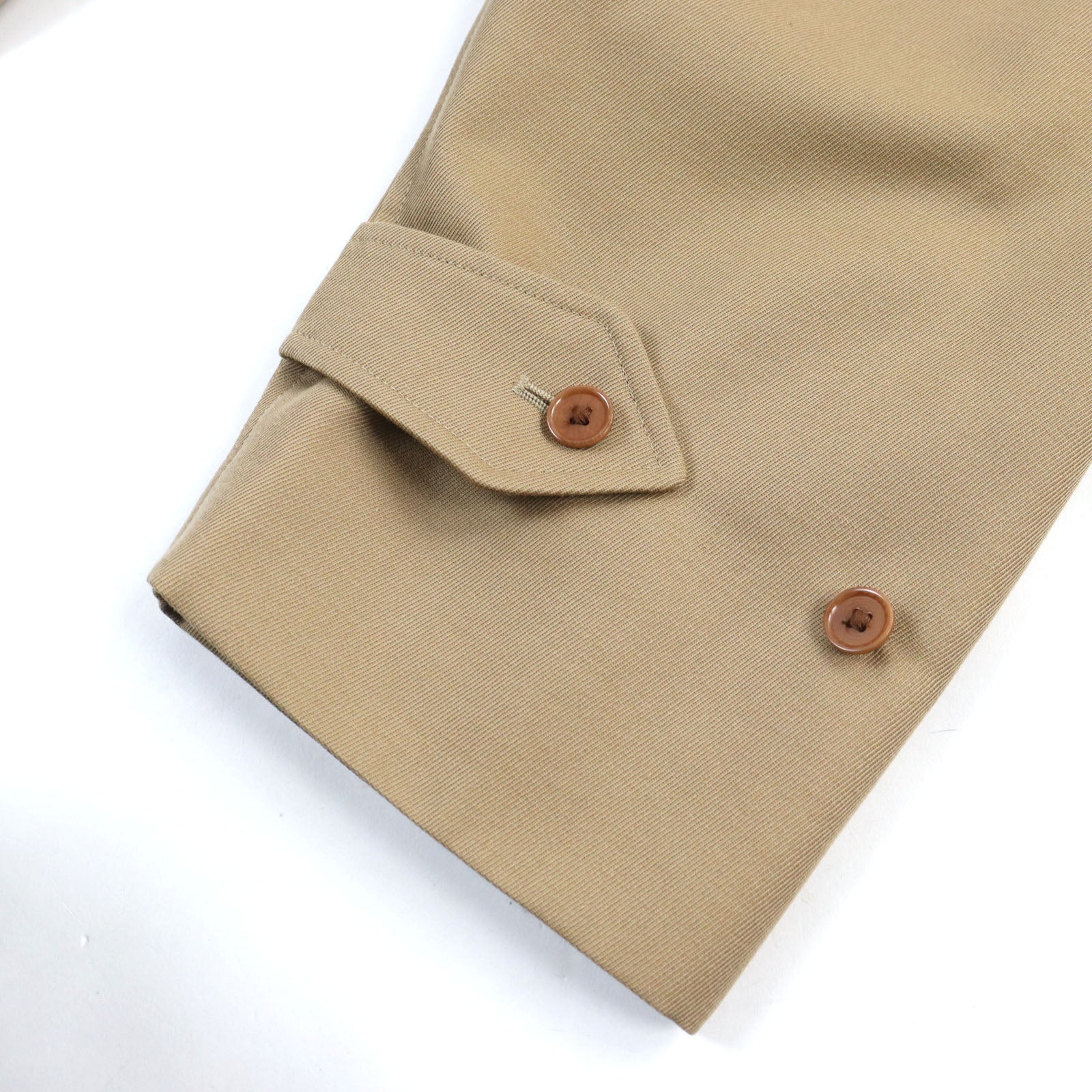 KAPTAIN SUNSHINE Cavalry Twill Walker Coat Wool Cotton Beige