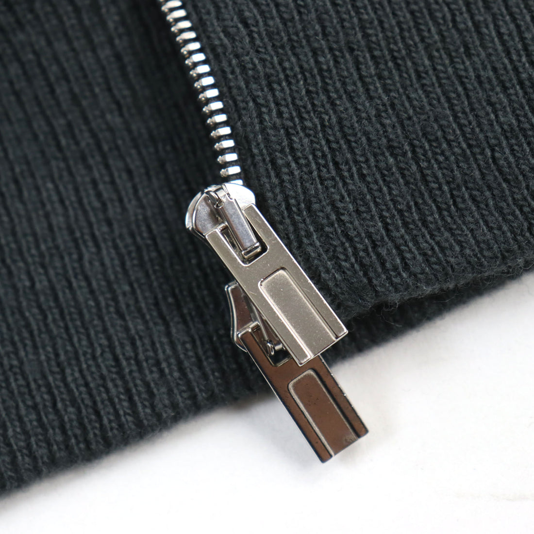 Hermes Wool Cashmere Leather Zip Up Parker