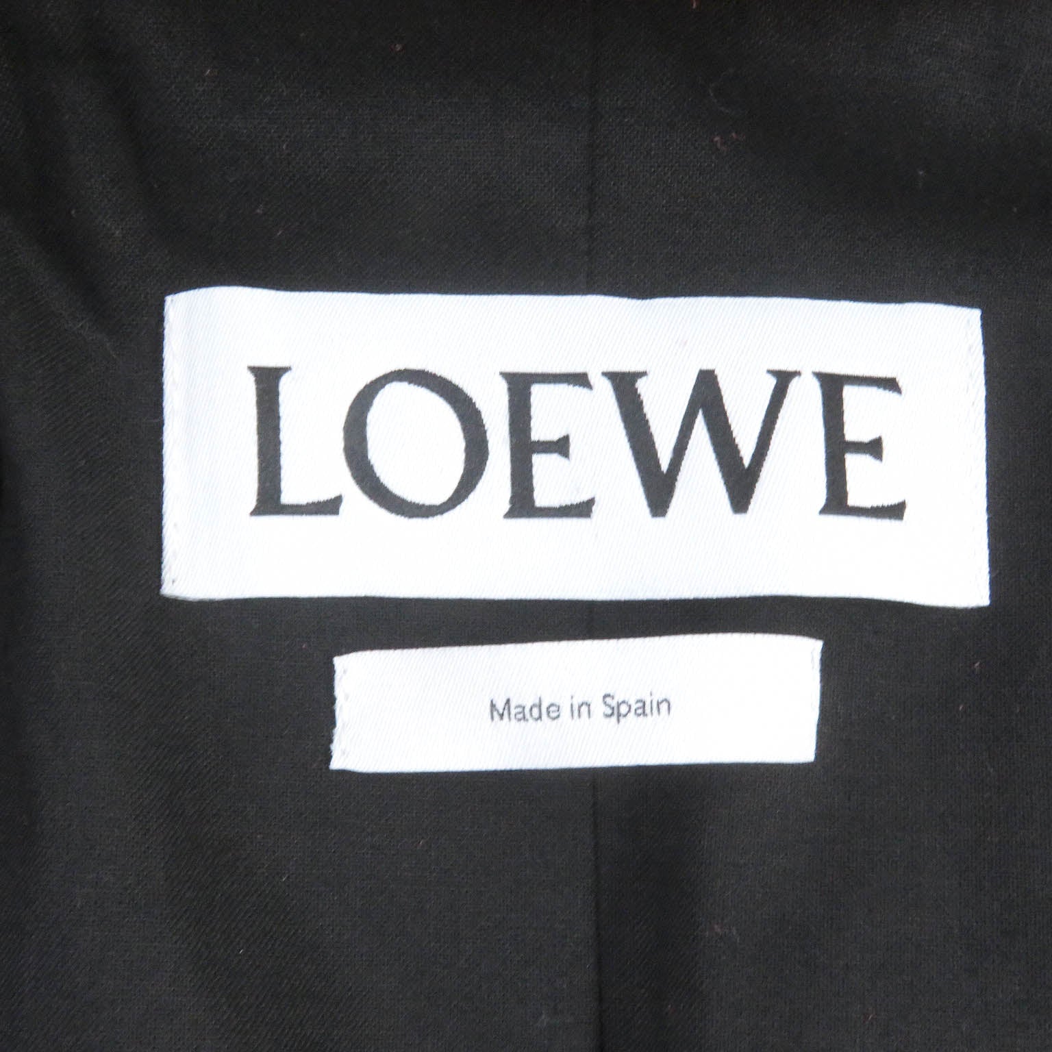 Loewe Anagram Leather Jacket Double Breasted Red