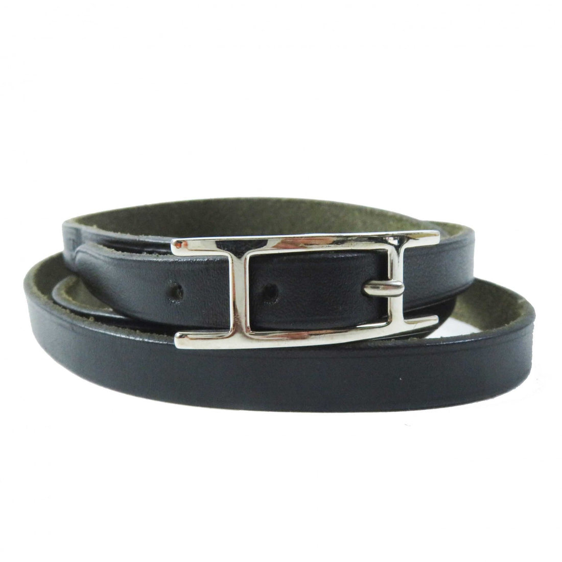 Hermes Beapi de Bourtour Leather Bracelet