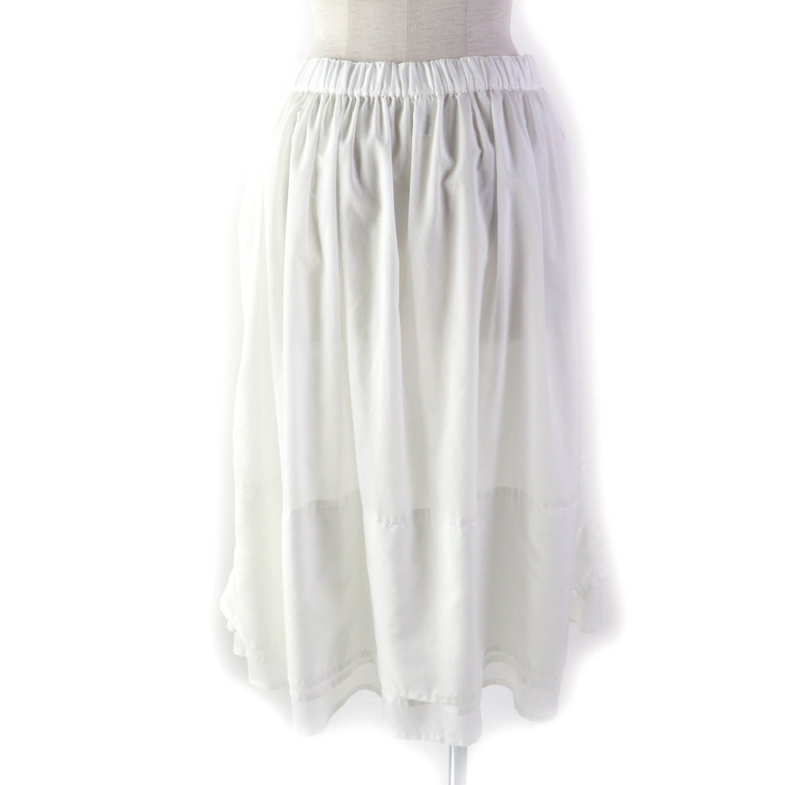 COMME des GARCONS See-through Flare Skirt White S