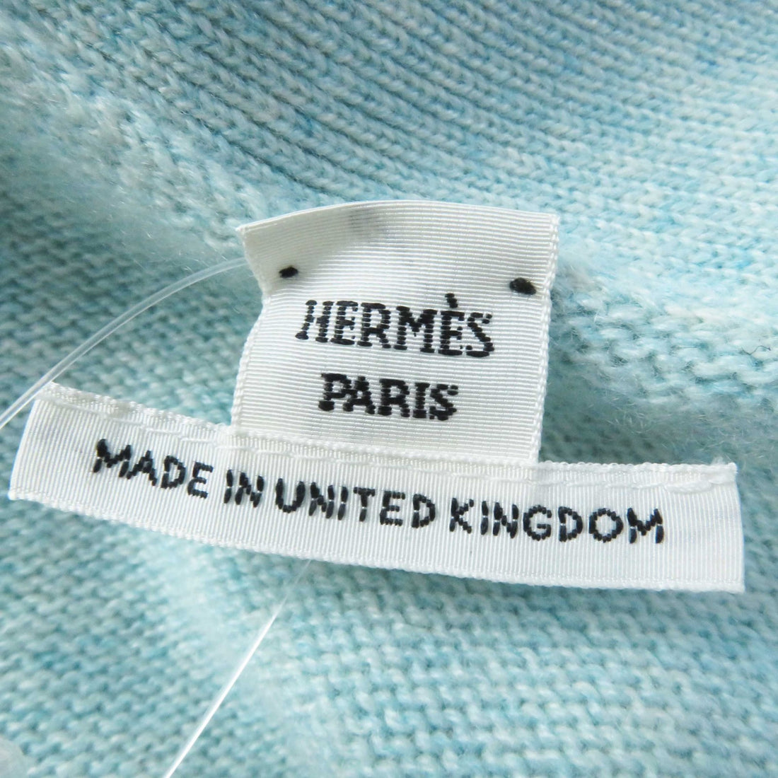 Hermes Cashmere Cardigan Light Blue Women