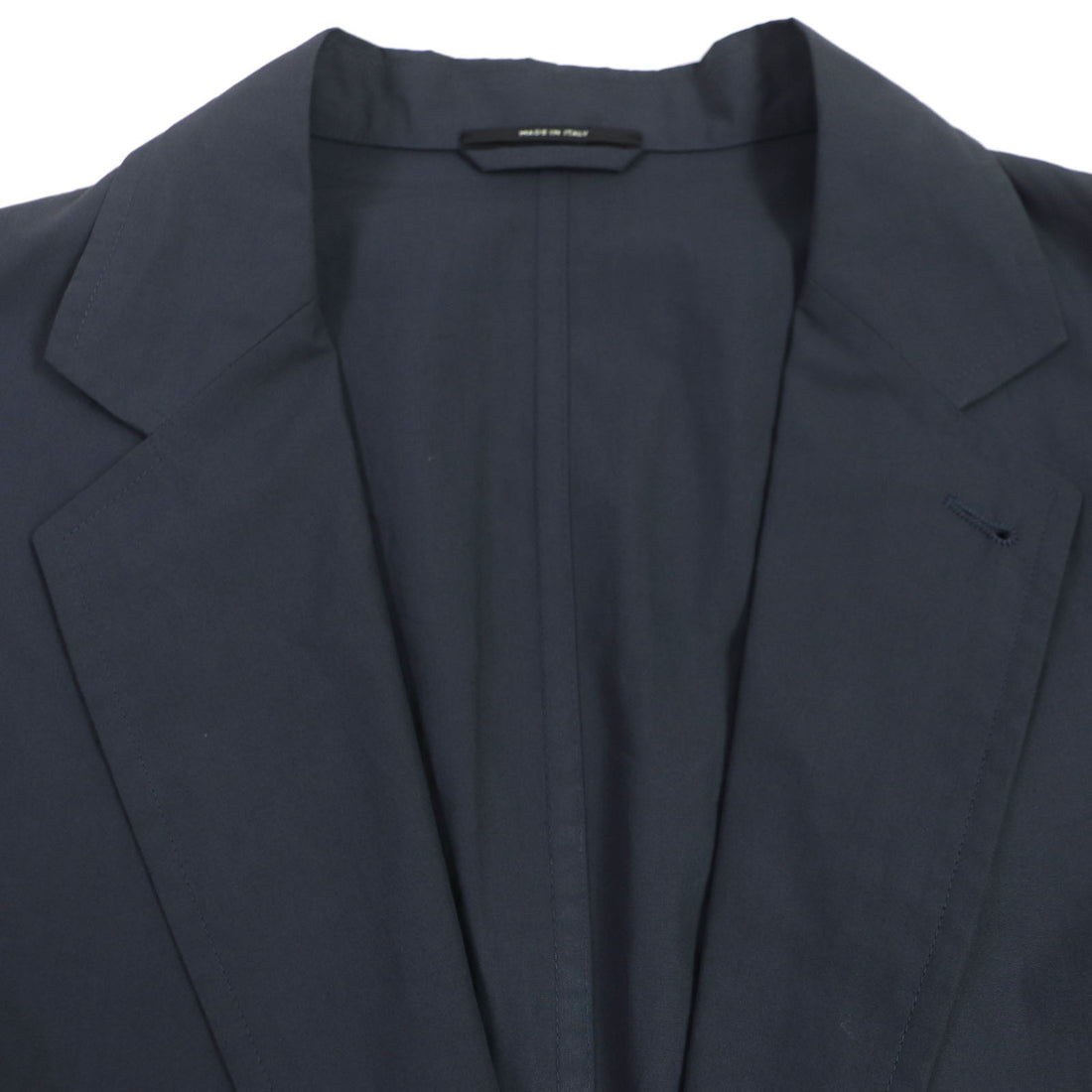 Hermes Cotton Single Tailored Jacket Navy