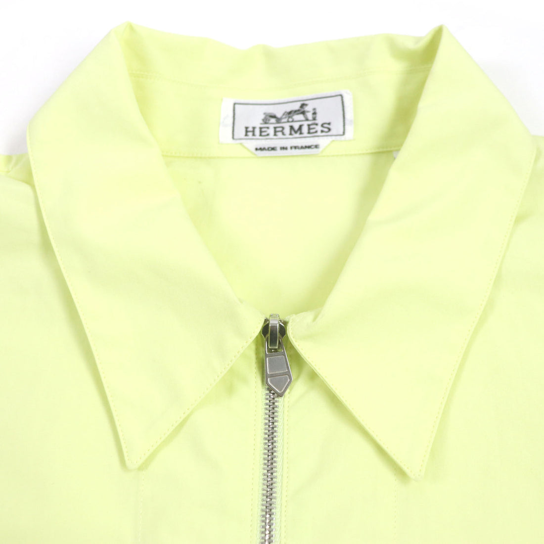 Hermes Cotton Half Zip Long Sleeve Shirt