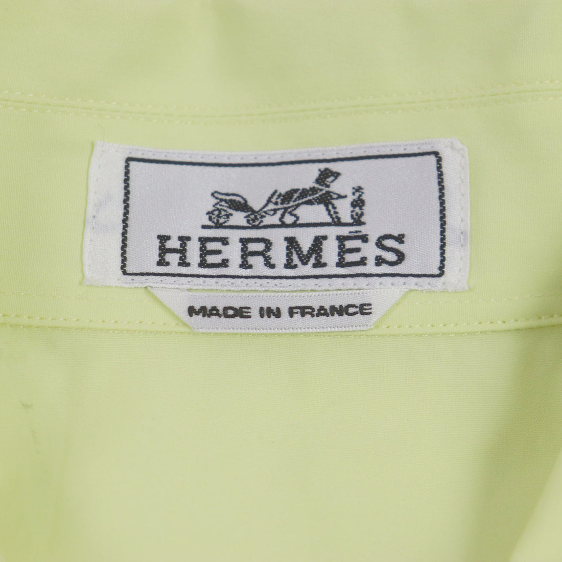 Hermes Cotton Half Zip Long Sleeve Shirt