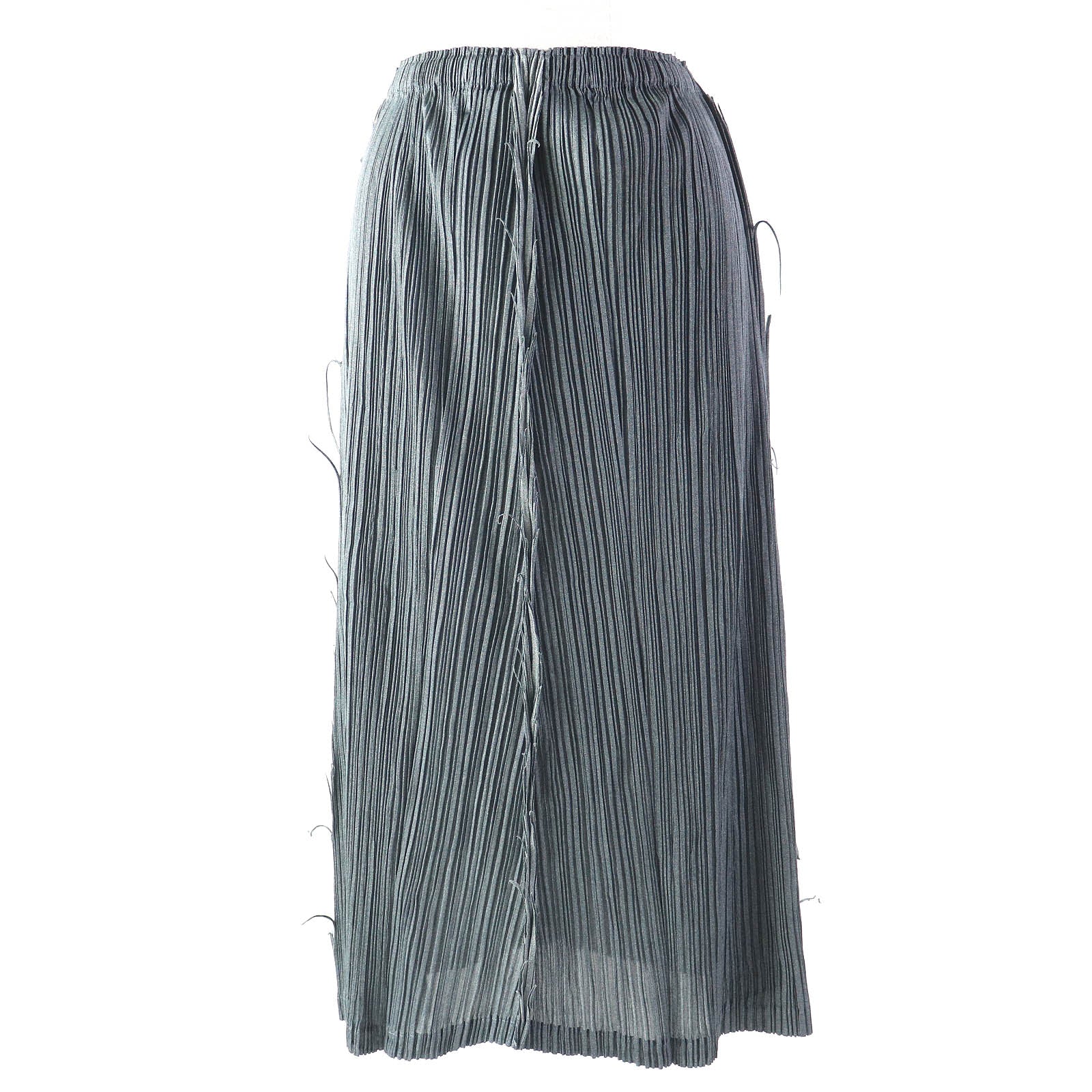 Pleats Please Polyester Skirt Set Gray