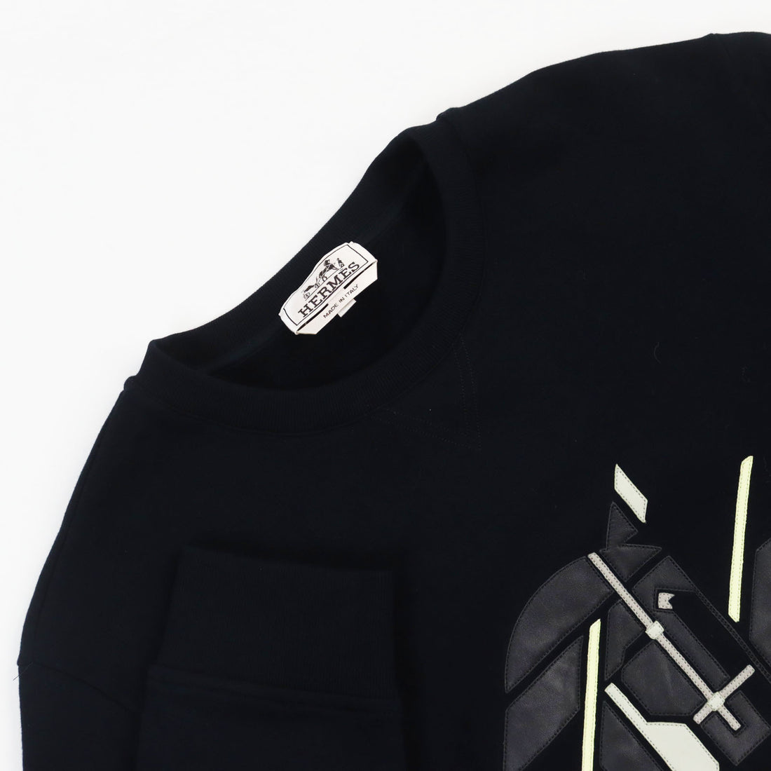 Hermes Cotton Sweatshirt Black M