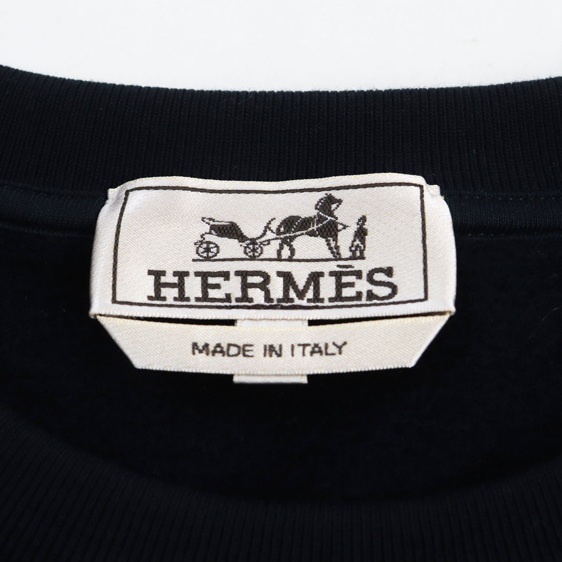 Hermes Cotton Sweatshirt Black M