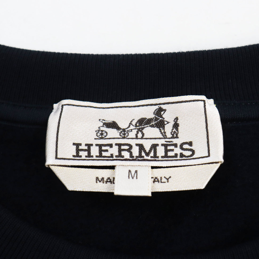 Hermes Cotton Sweatshirt Black M