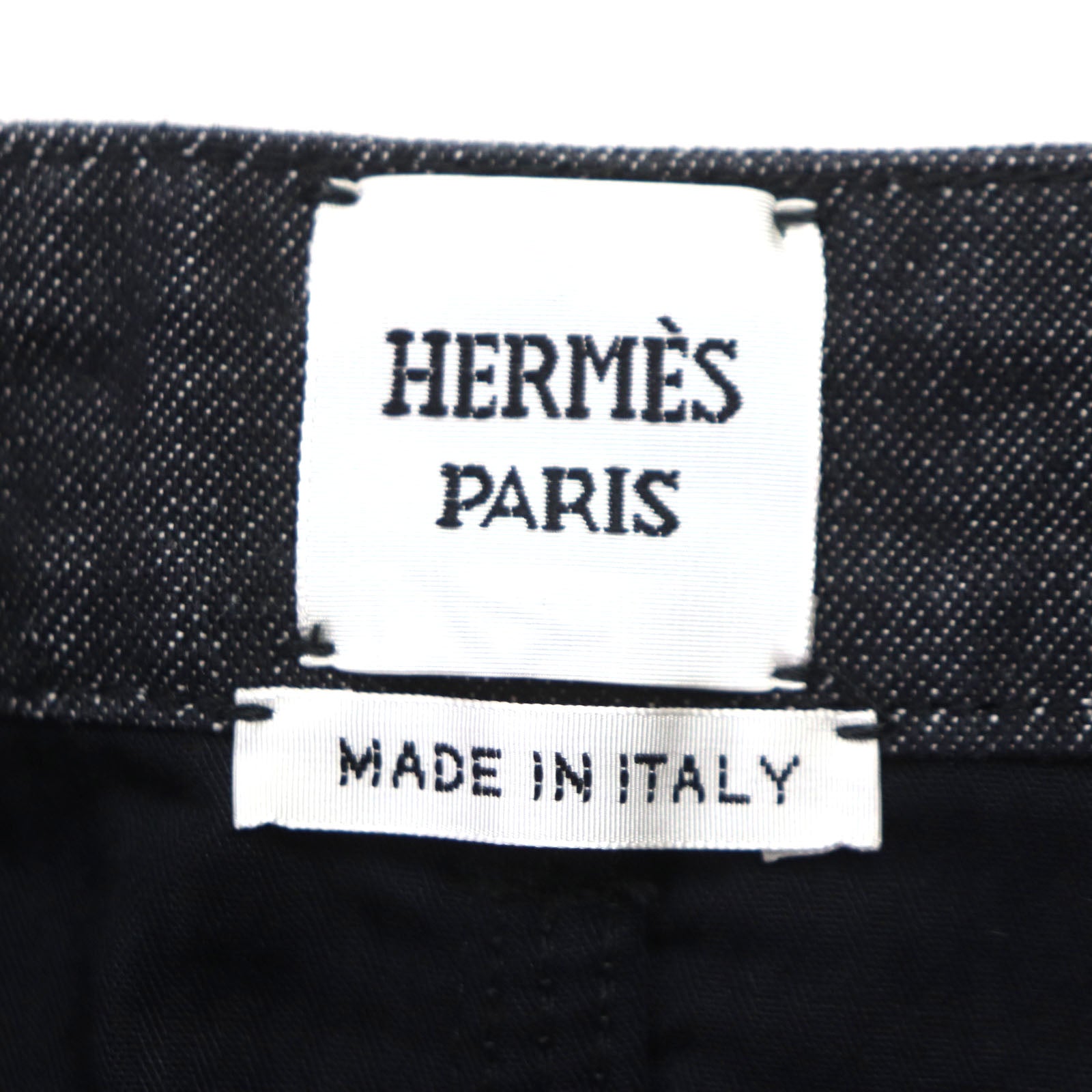 Hermes Cotton Elastane Mini Skirt Black 36