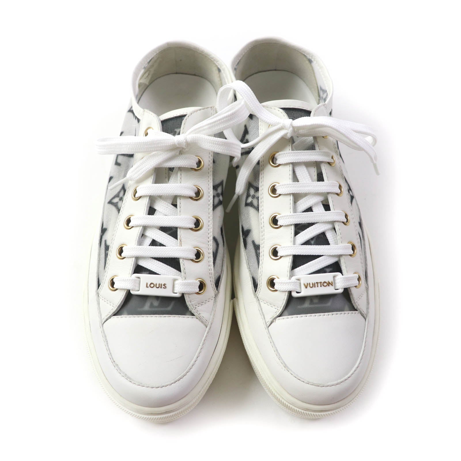 Louis Vuitton Monogram Mesh Leather Sneakers