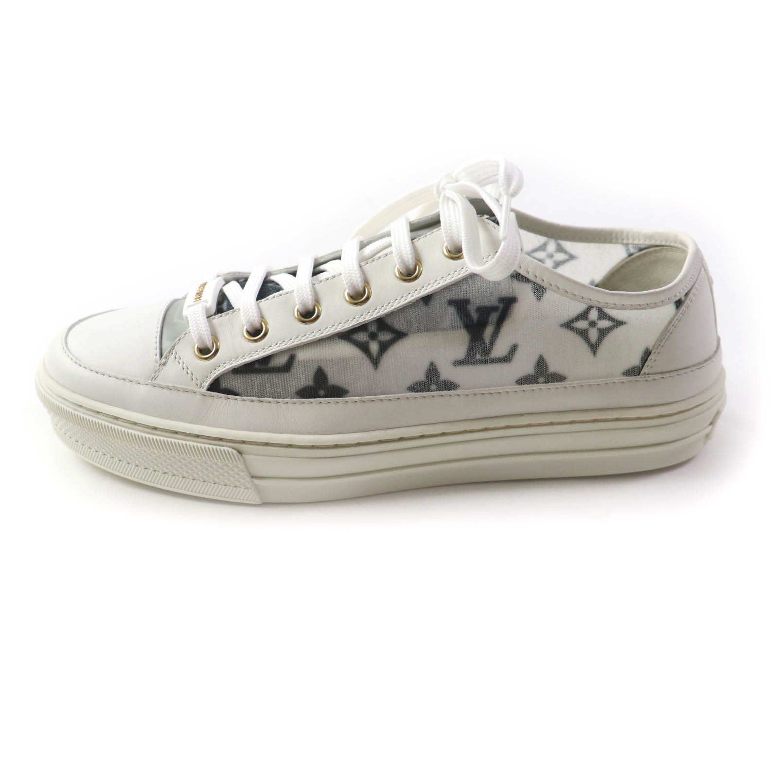 Louis Vuitton Monogram Mesh Leather Sneakers