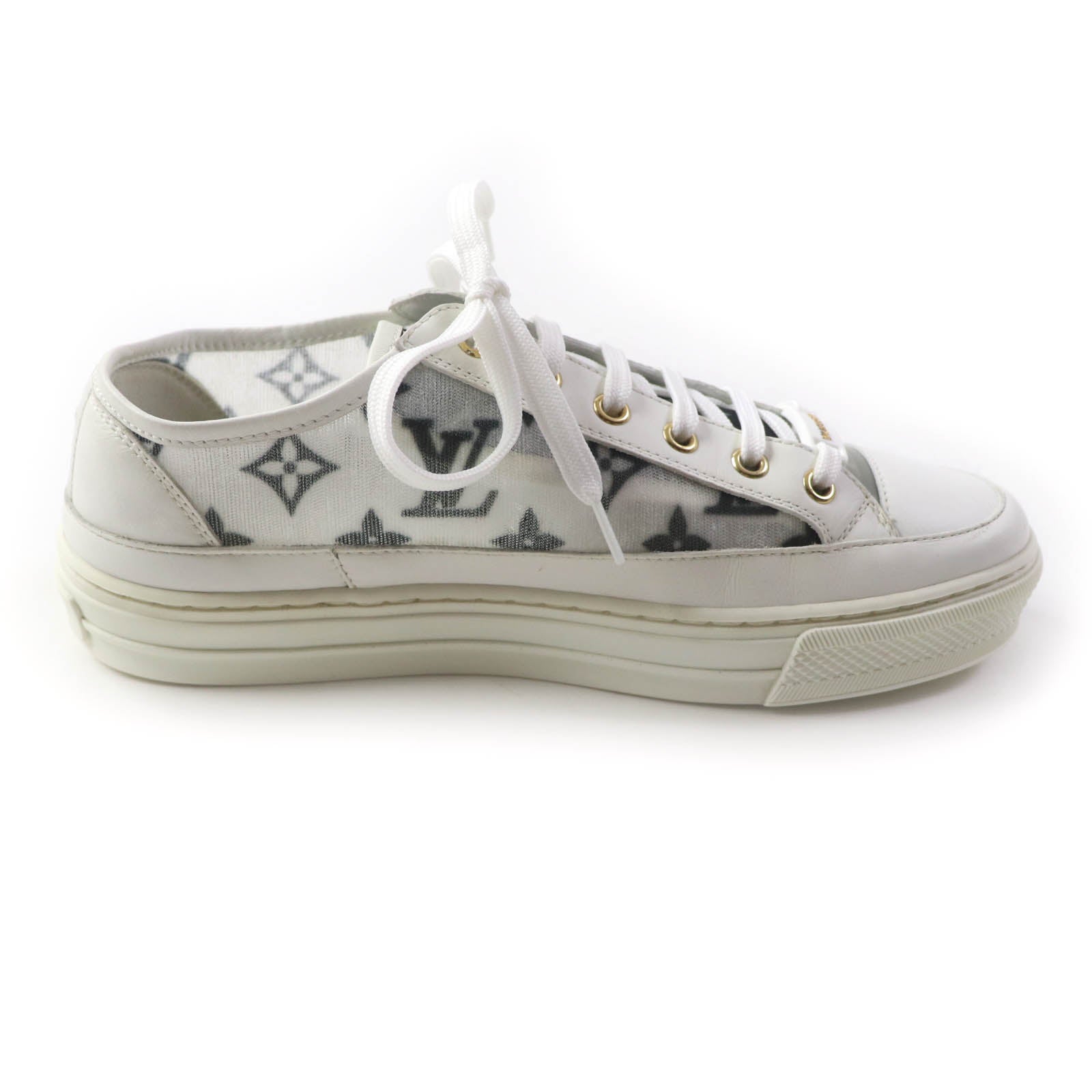 Louis Vuitton Monogram Mesh Leather Sneakers