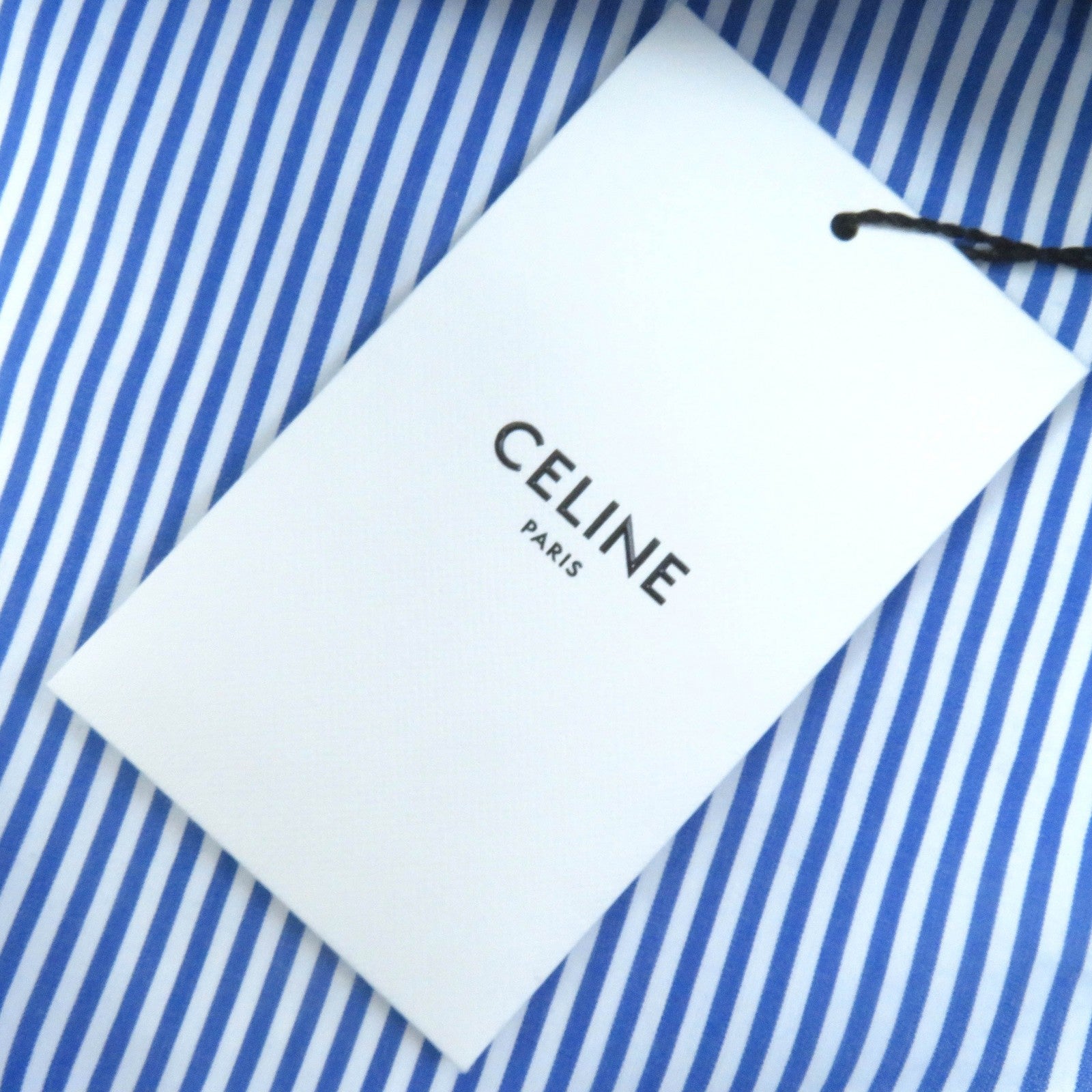 Celine Cotton Stripe Long Sleeve Shirt Women