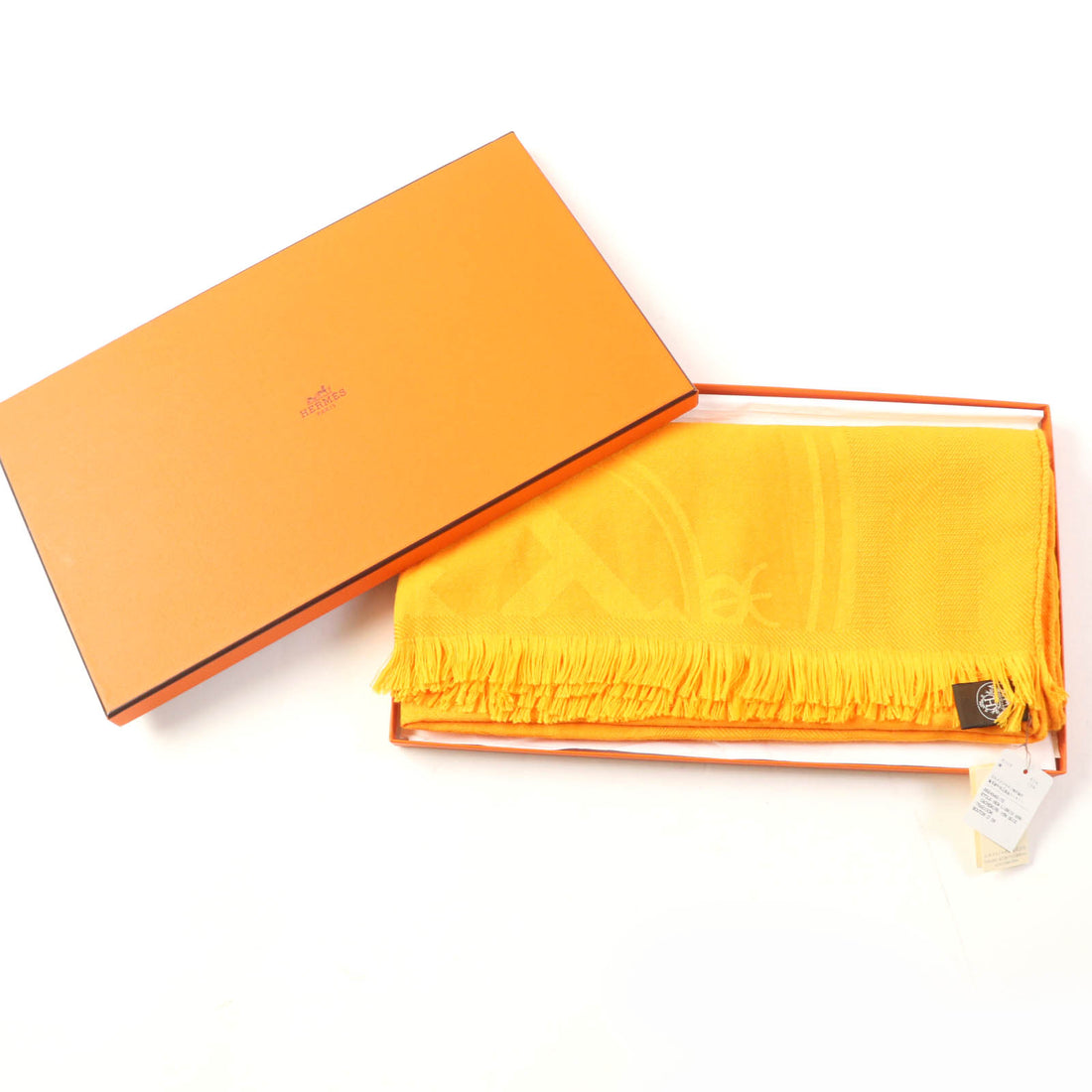 Hermes New Libris Cashmere Silk Shawl