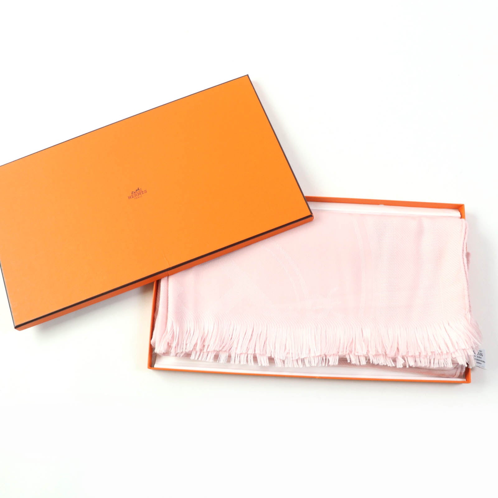 Hermes New Libris Cashmere Silk Shawl