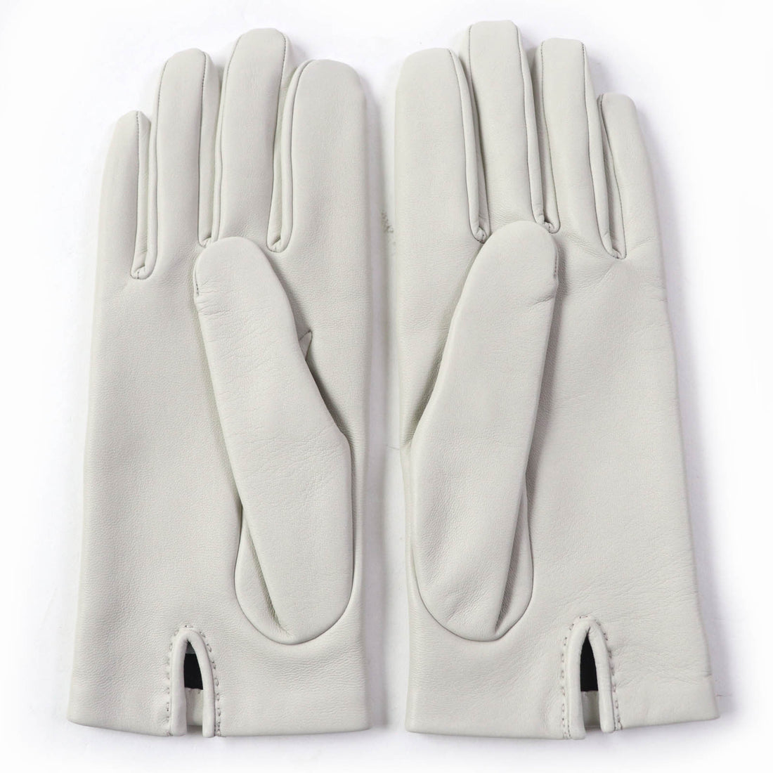 Hermes Leather Silk Logo Gloves Women