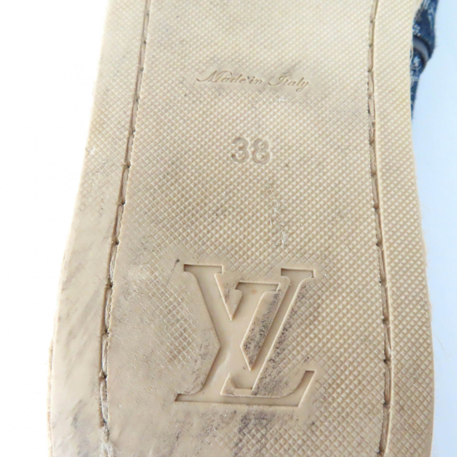 Louis Vuitton Monogram Denim Espadrilles Flats