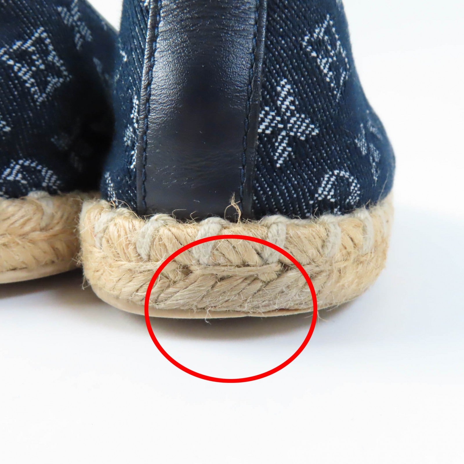 Louis Vuitton Monogram Denim Espadrilles Flats