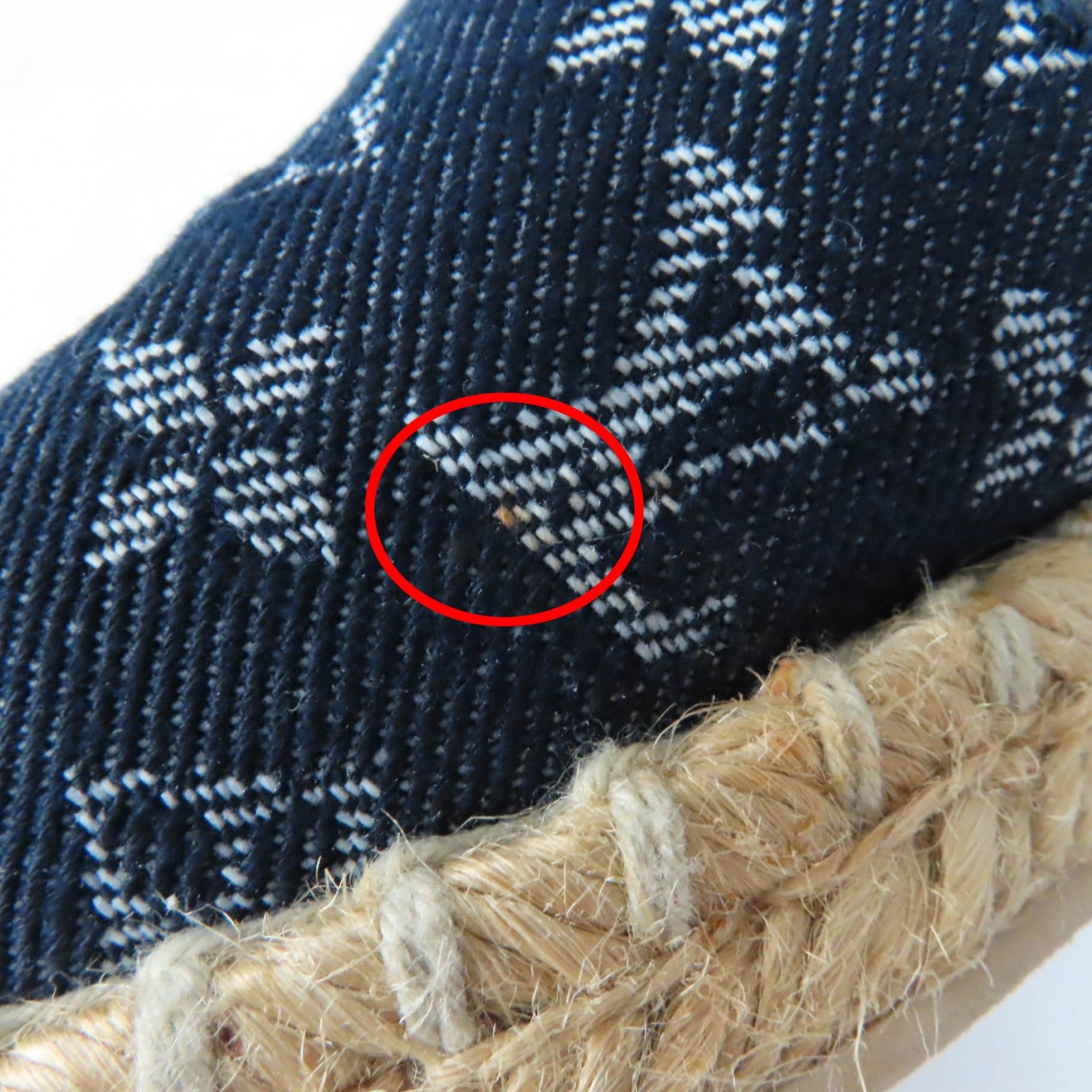 Louis Vuitton Monogram Denim Espadrilles Flats