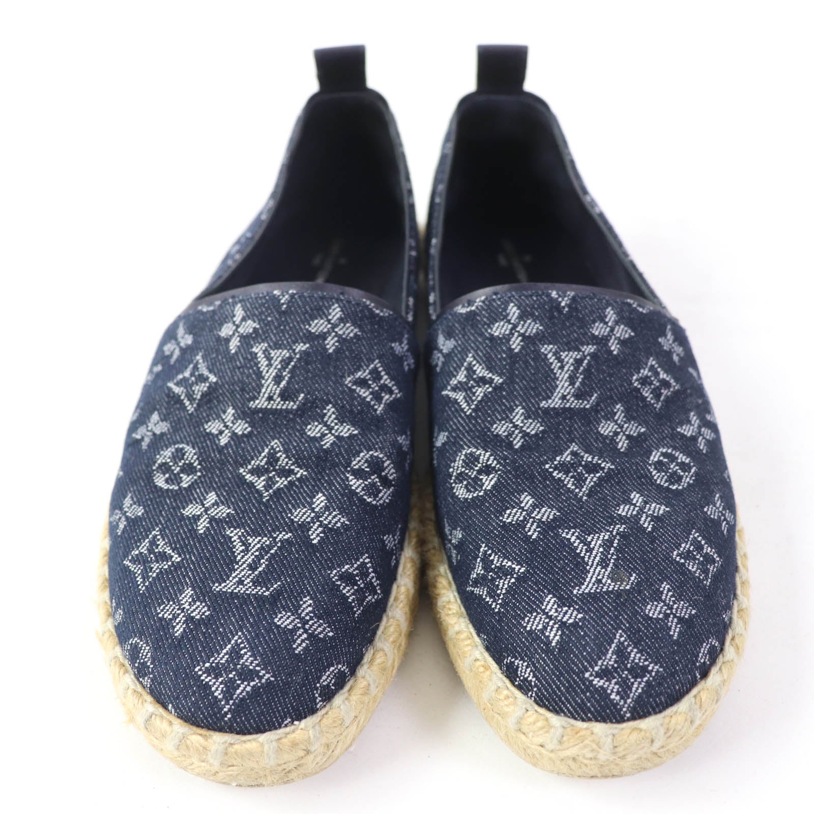 Louis Vuitton Monogram Denim Espadrilles Flats