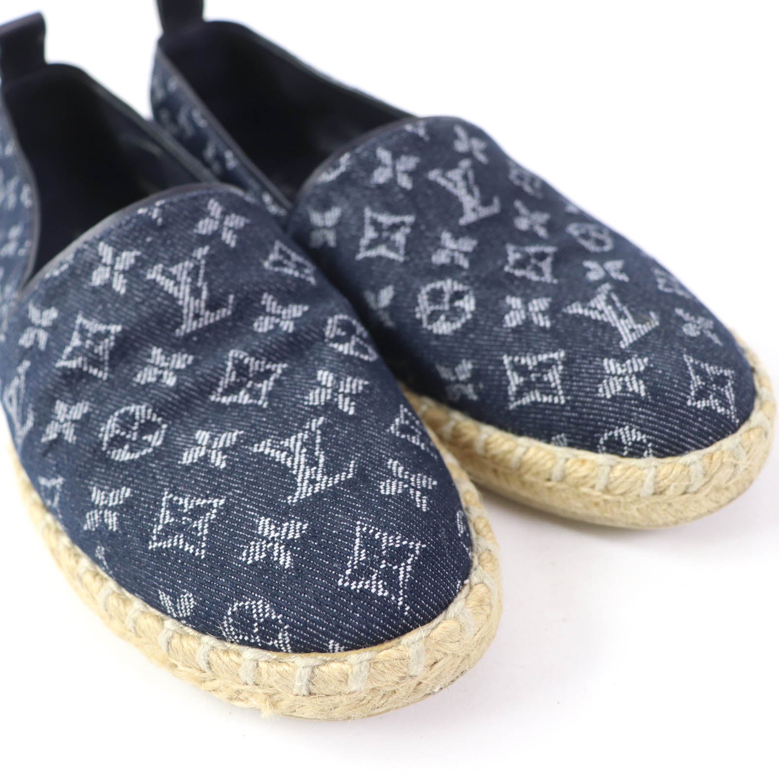 Louis Vuitton Monogram Denim Espadrilles Flats