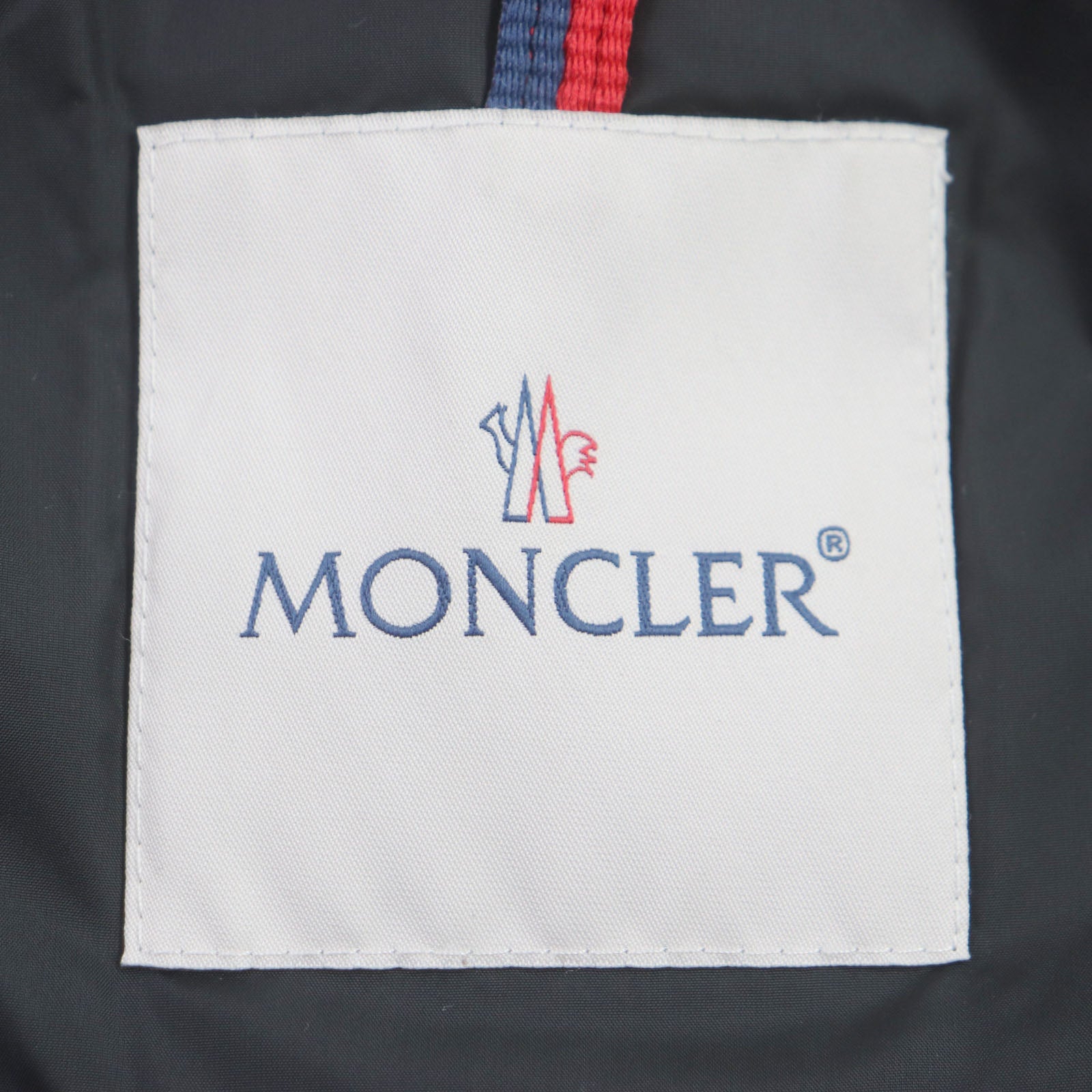 MONCLER Nylon Down Jacket with Hood and Belt