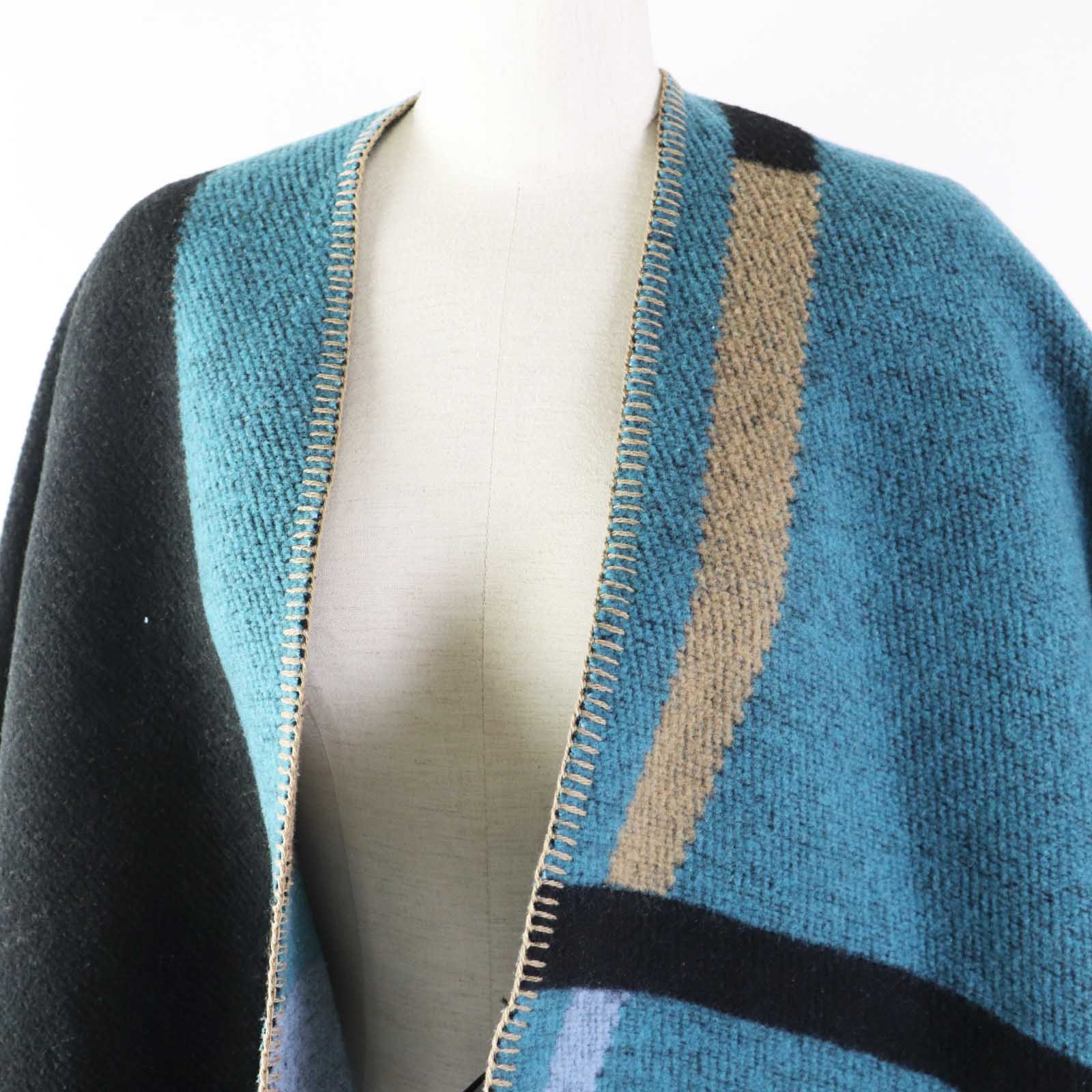 Burberry Wool Cashmere Asymmetry Shawl Women