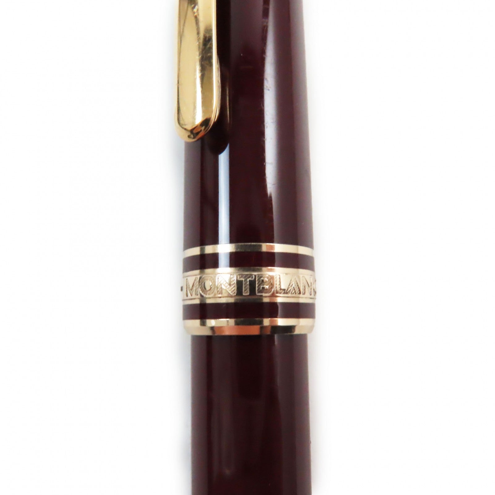 Montblanc Meisterstuck Ballpoint Pen Bordeaux Gold