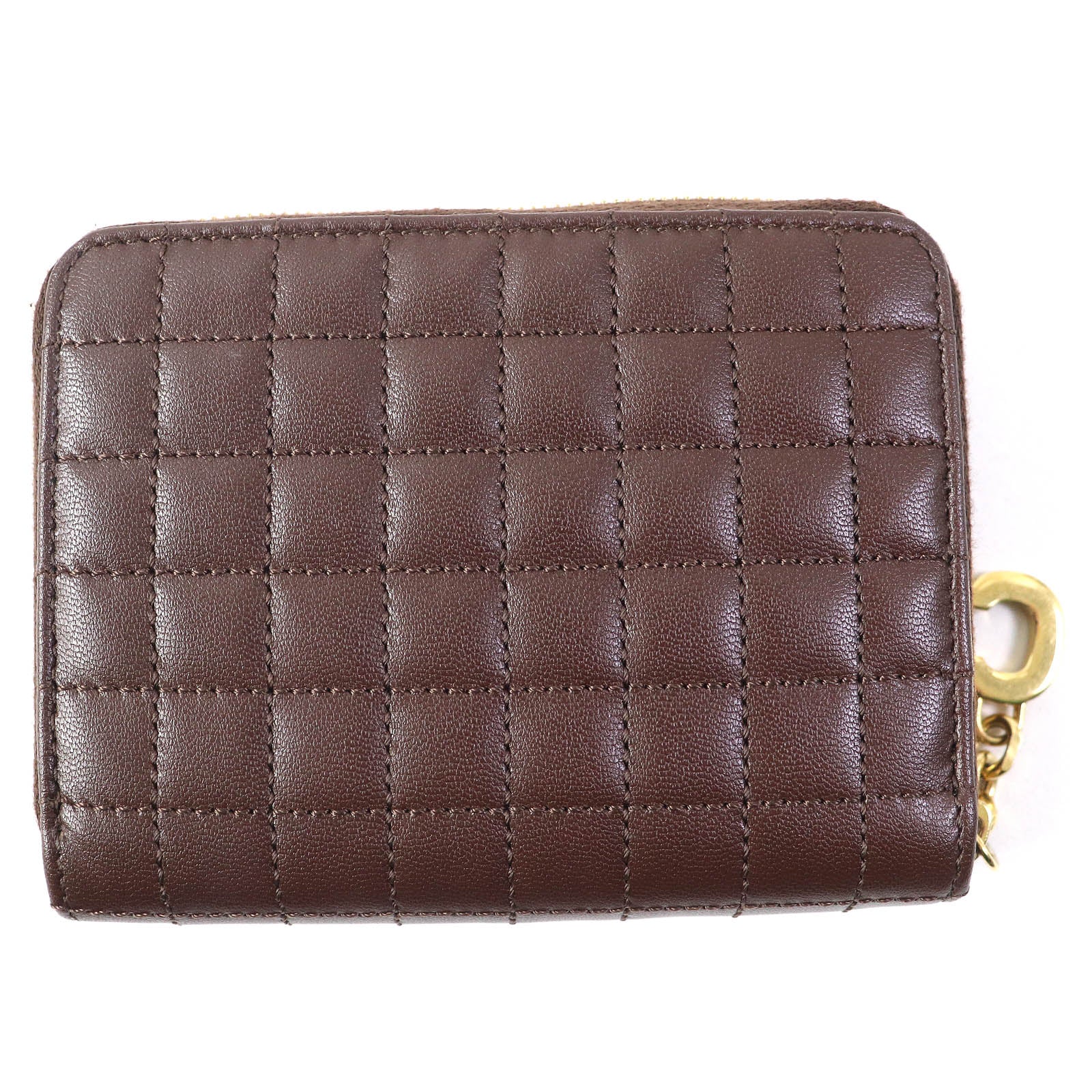 Celine Quilted Leather Compact Wallet