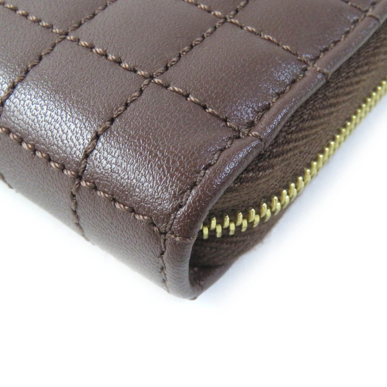 Celine Quilted Leather Compact Wallet