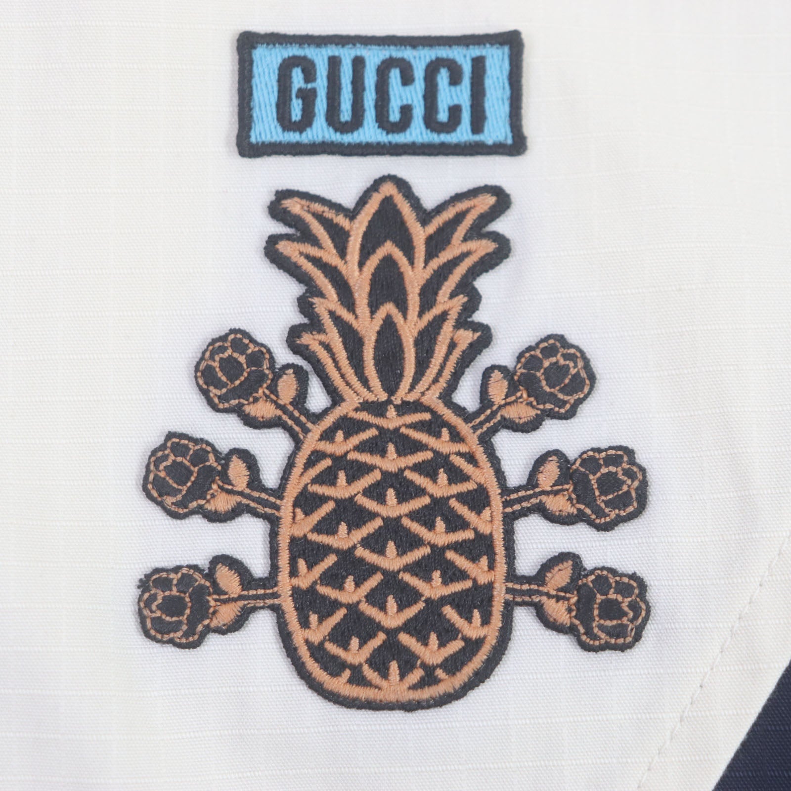 Gucci Pineapple Embroidered Hooded Jacket