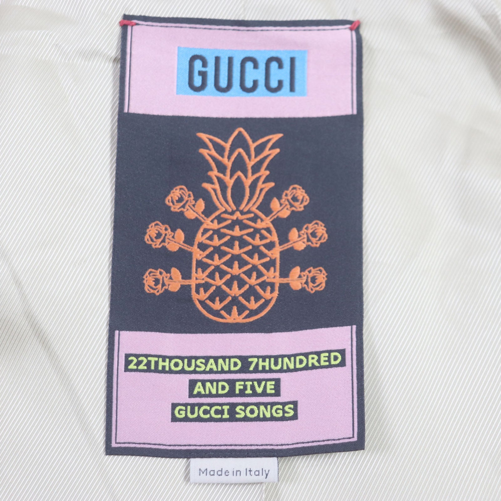 Gucci Pineapple Embroidered Hooded Jacket