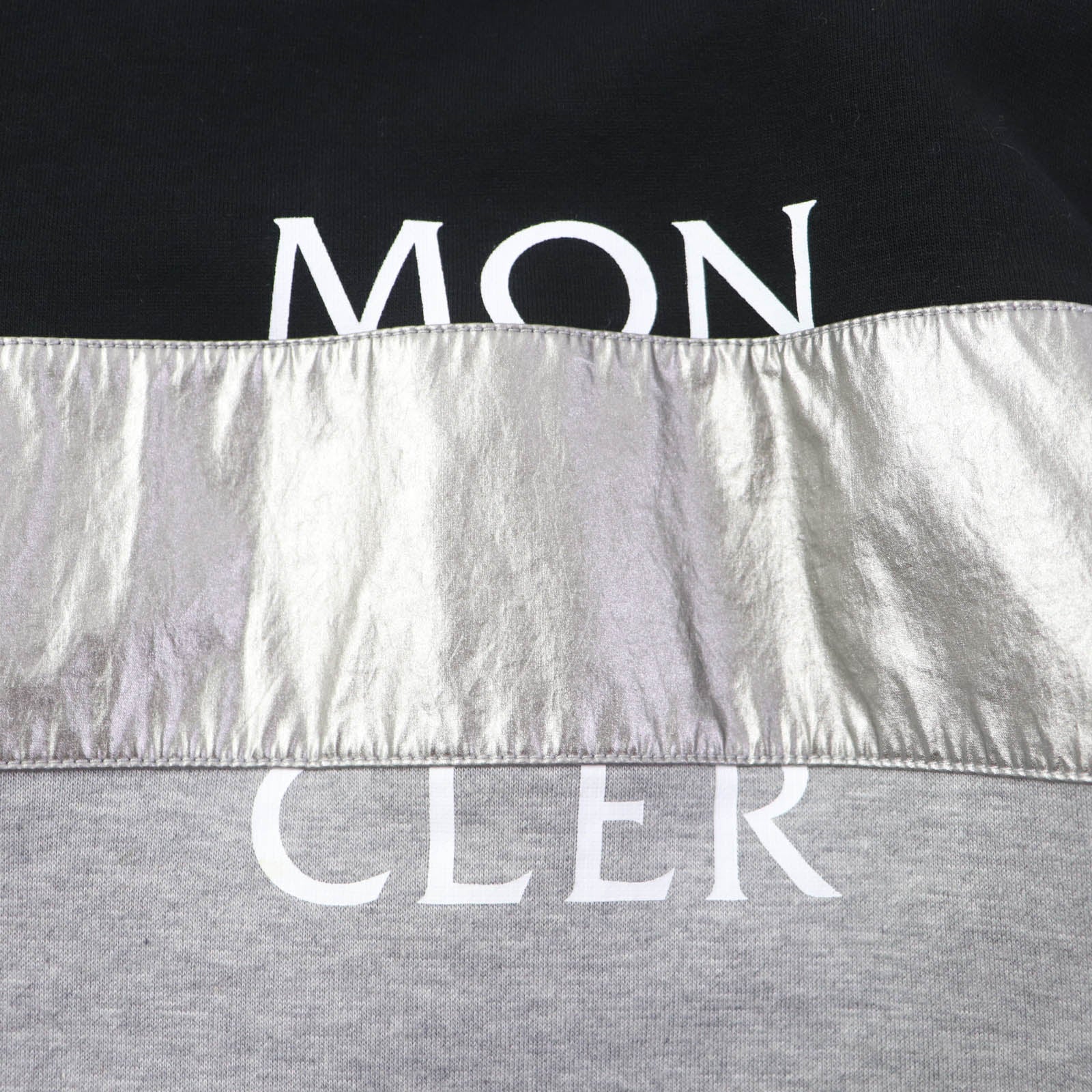 Moncler MAGLIA Logo Boat Neck Fleece Sweatshirt S