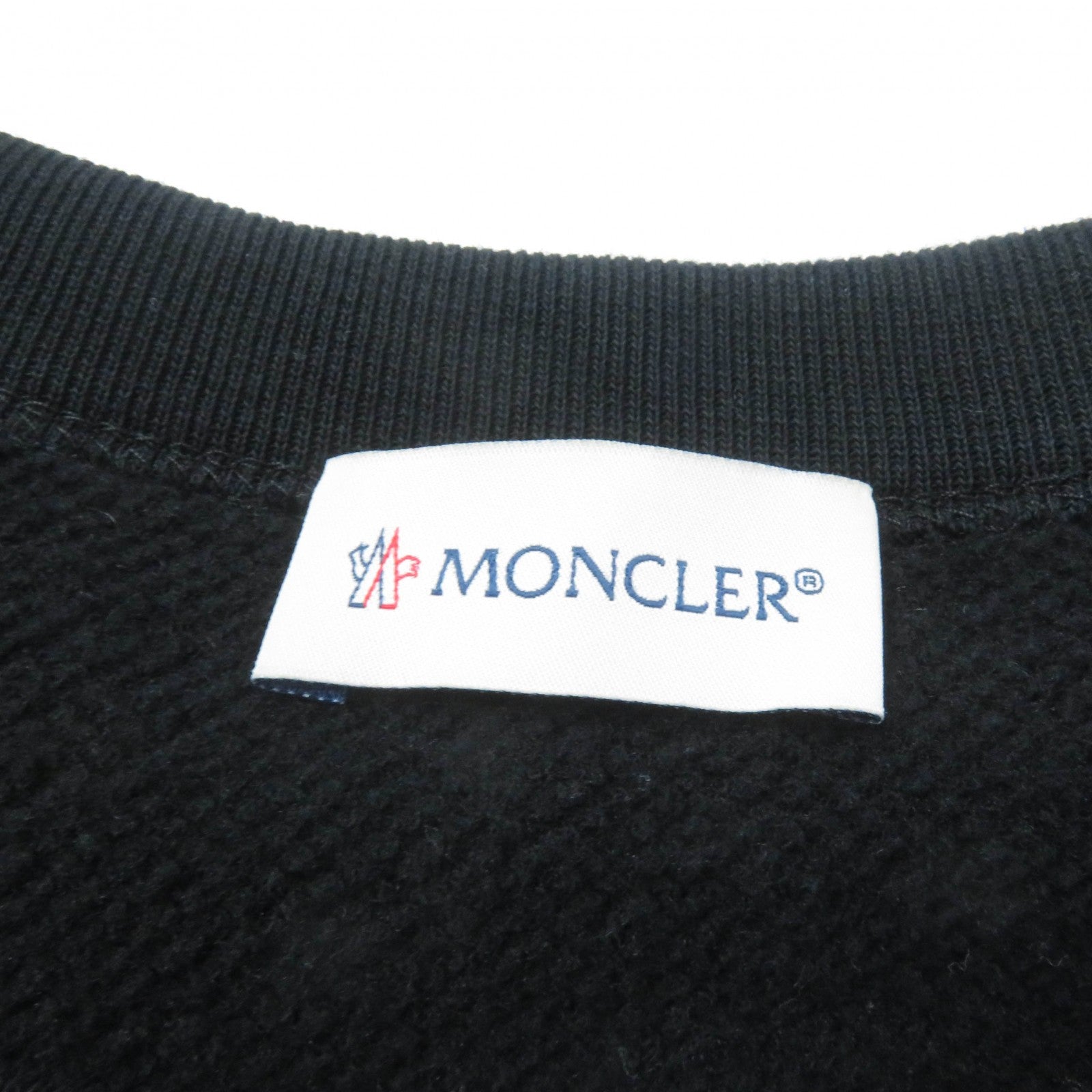 Moncler MAGLIA Logo Boat Neck Fleece Sweatshirt S