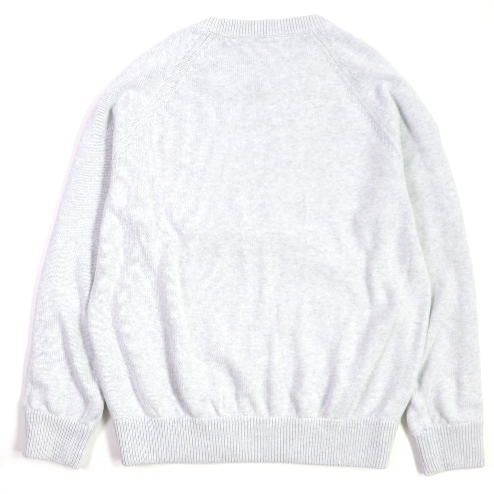 Dior Cotton Silk Knit Sweater Light Gray L