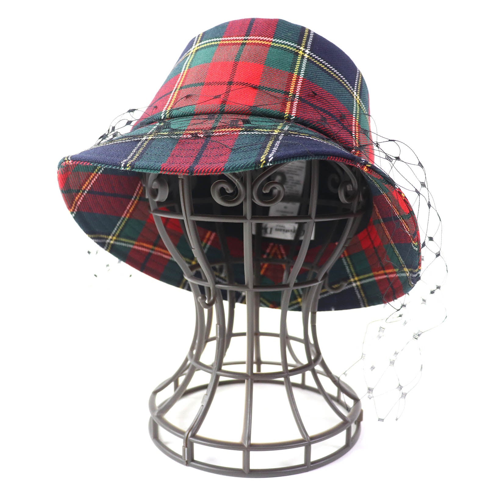 Dior Wool Logo Metal Check Bucket Hat