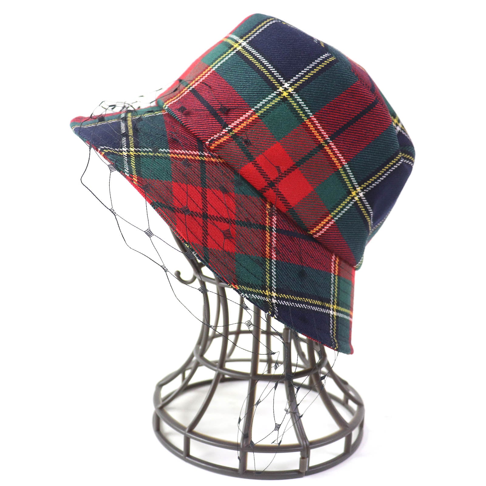 Dior Wool Logo Metal Check Bucket Hat