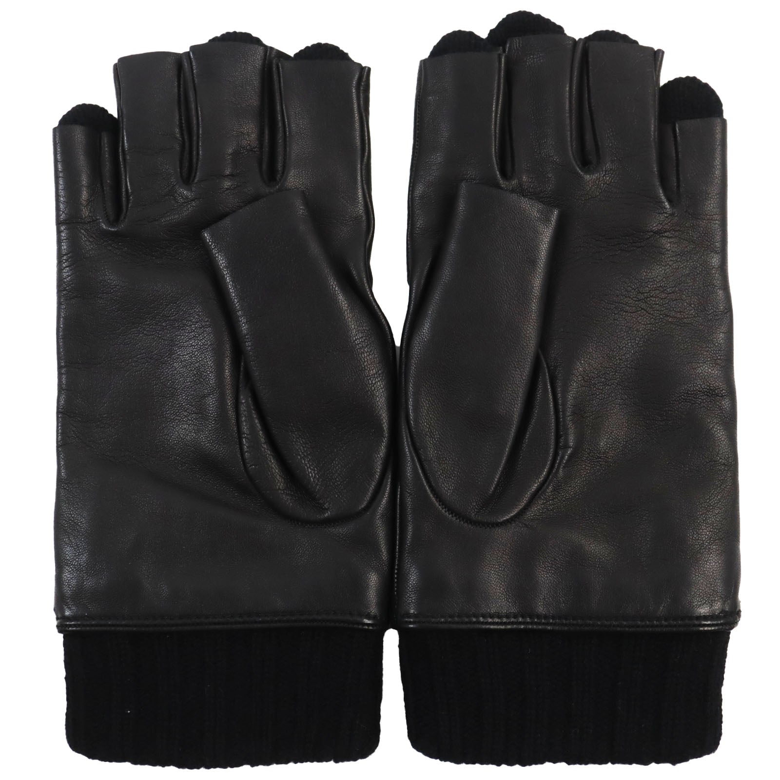 Gucci Lamb Leather Cashmere Logo Driving Gloves