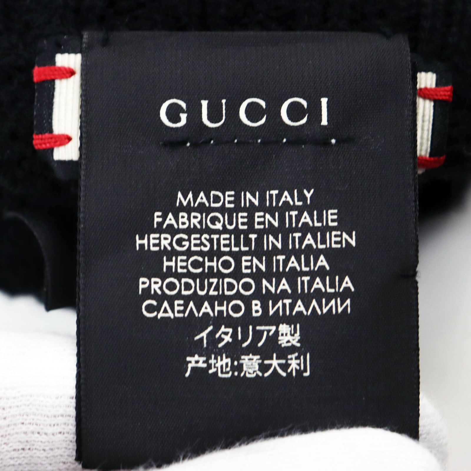 Gucci Lamb Leather Cashmere Logo Driving Gloves