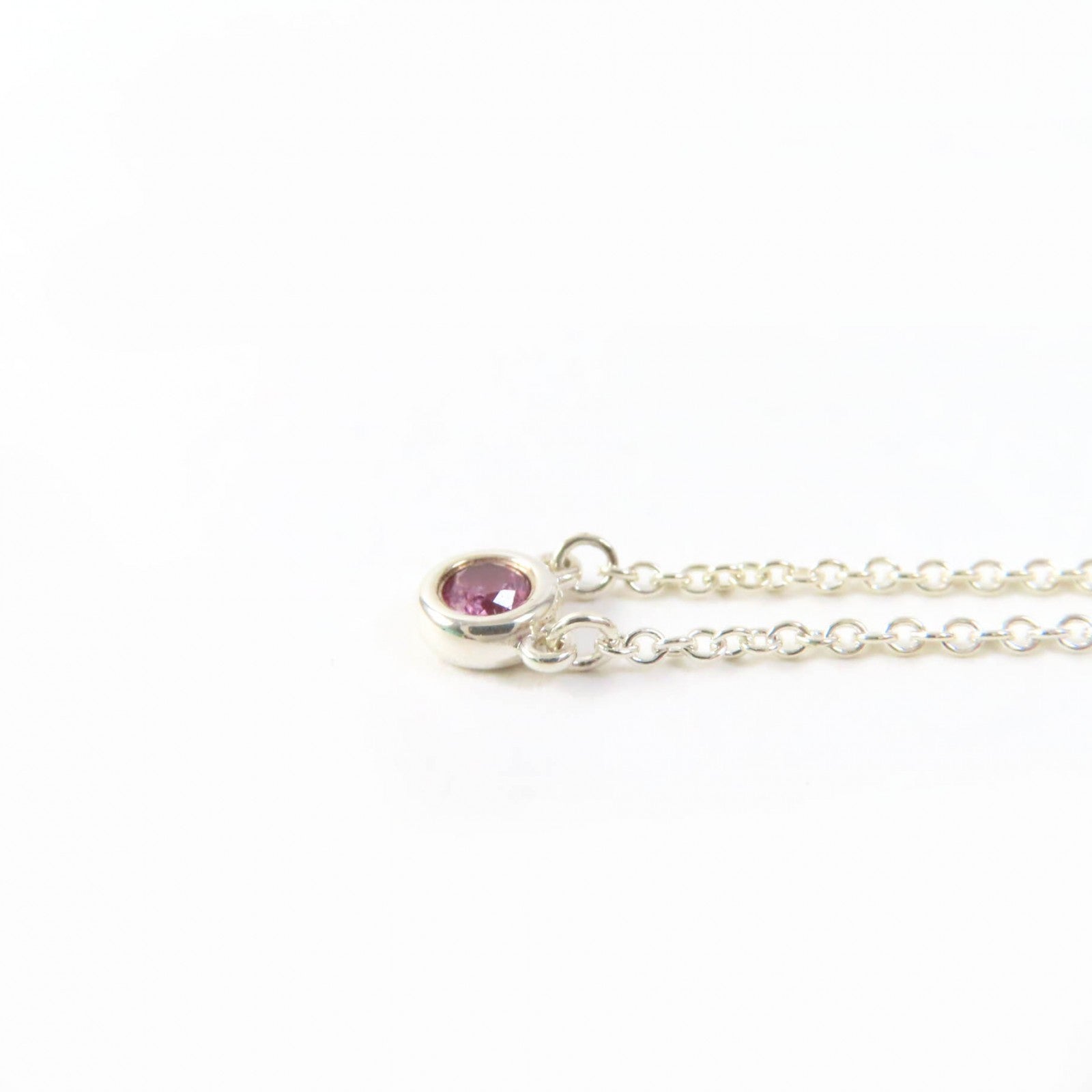 Tiffany & Co Pink Sapphire Necklace AG925