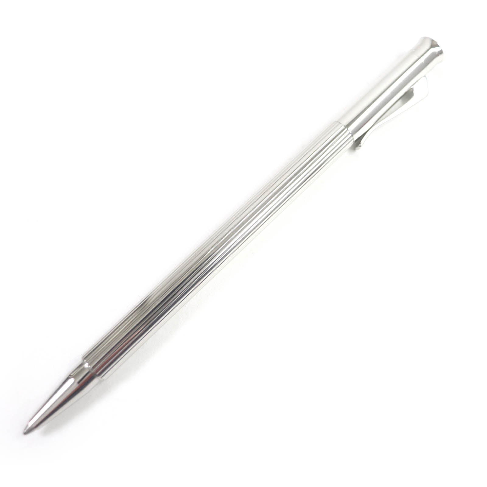 Faber Castell Stripe Twist Ballpoint Pen Silver