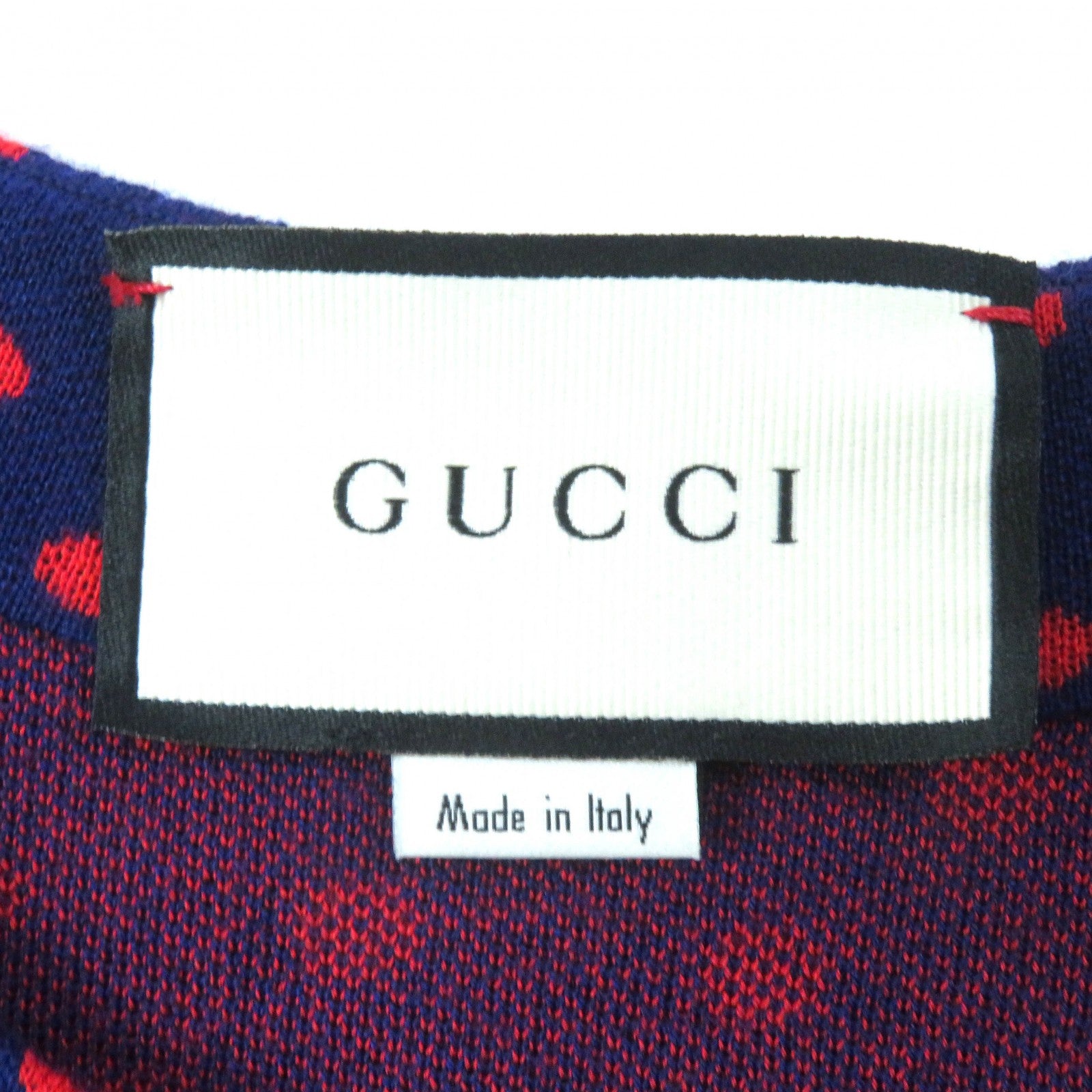 Gucci Wool Dot Pattern Logo Cardigan