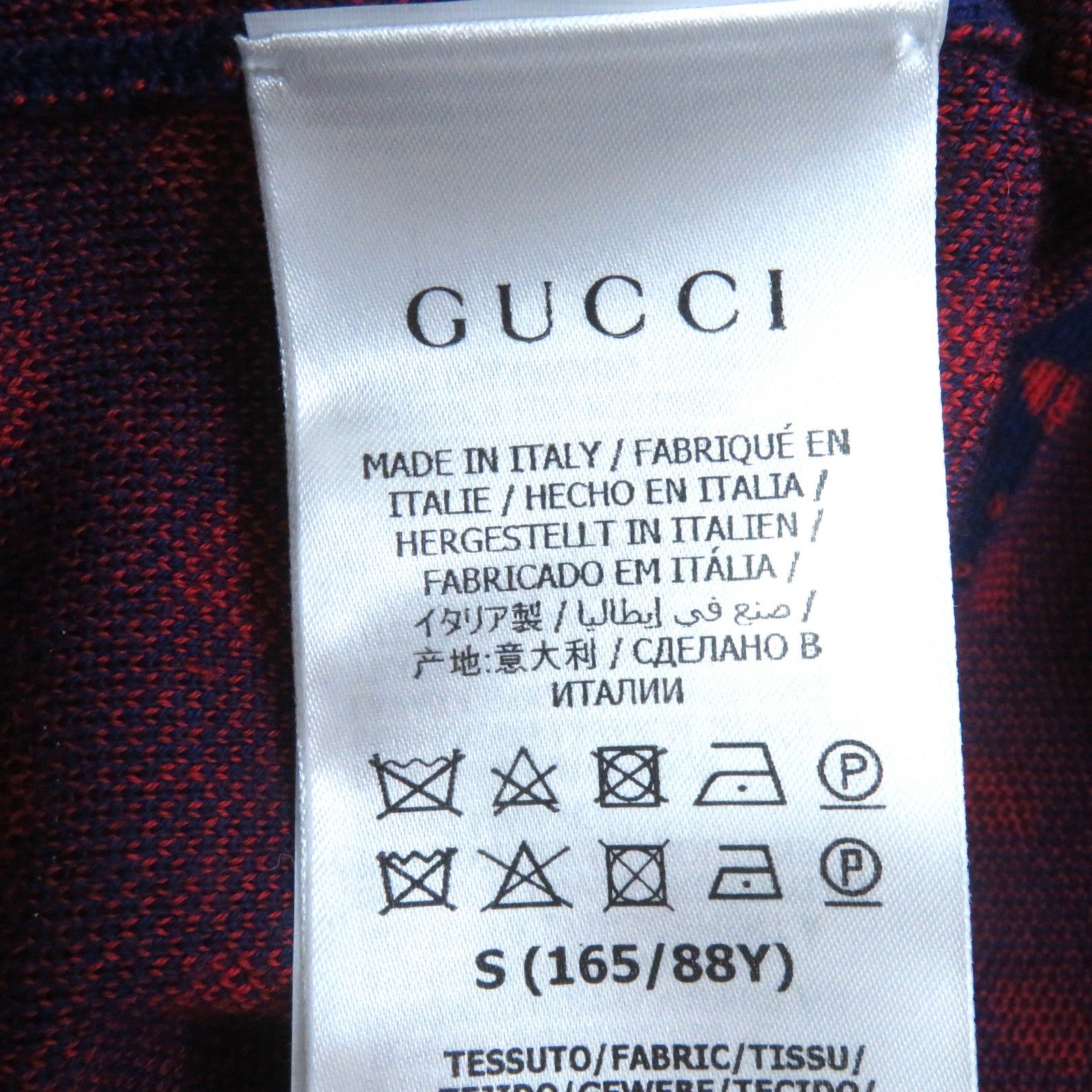 Gucci Wool Dot Pattern Logo Cardigan