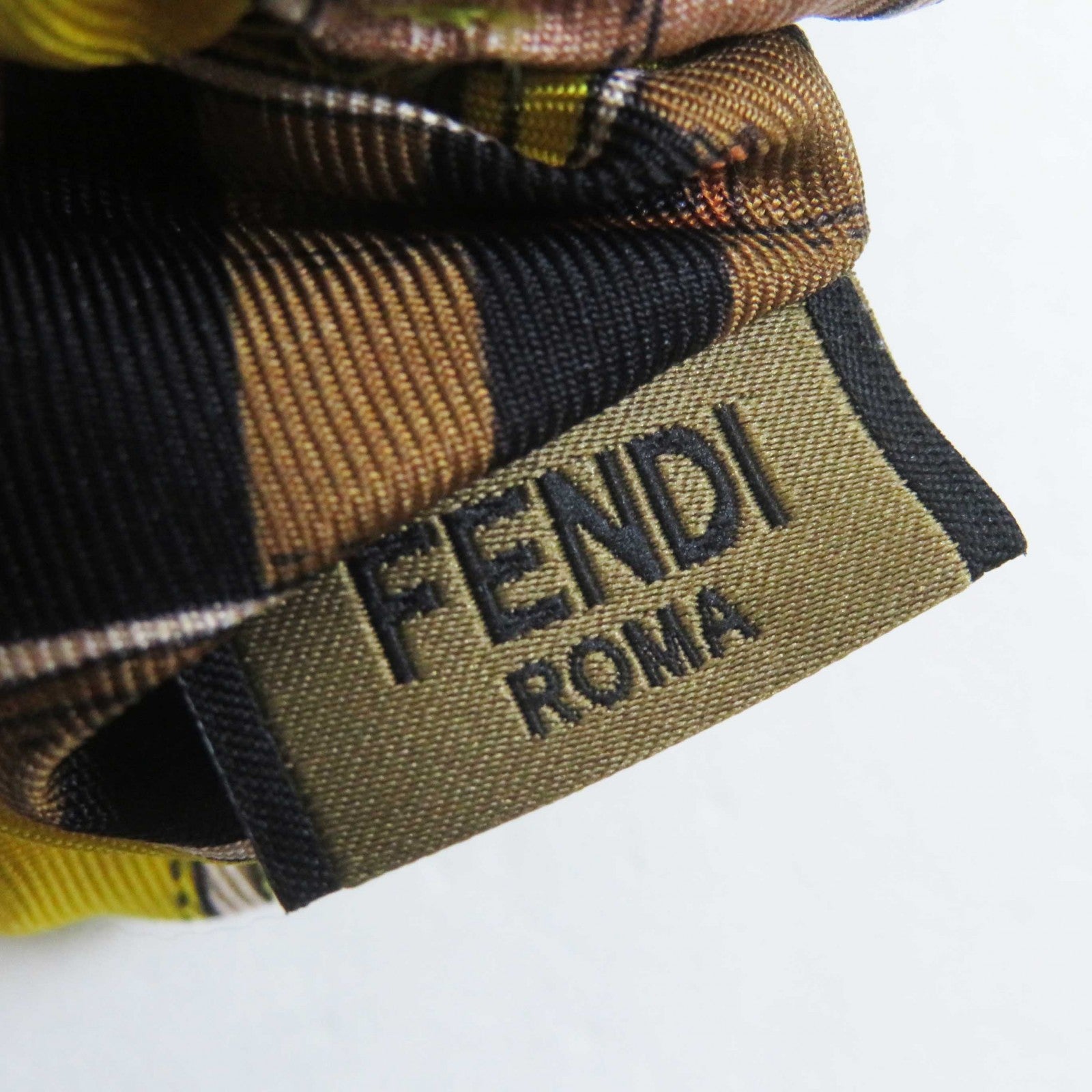 Fendi Silk FF Logo Zucca Scrunchies Set