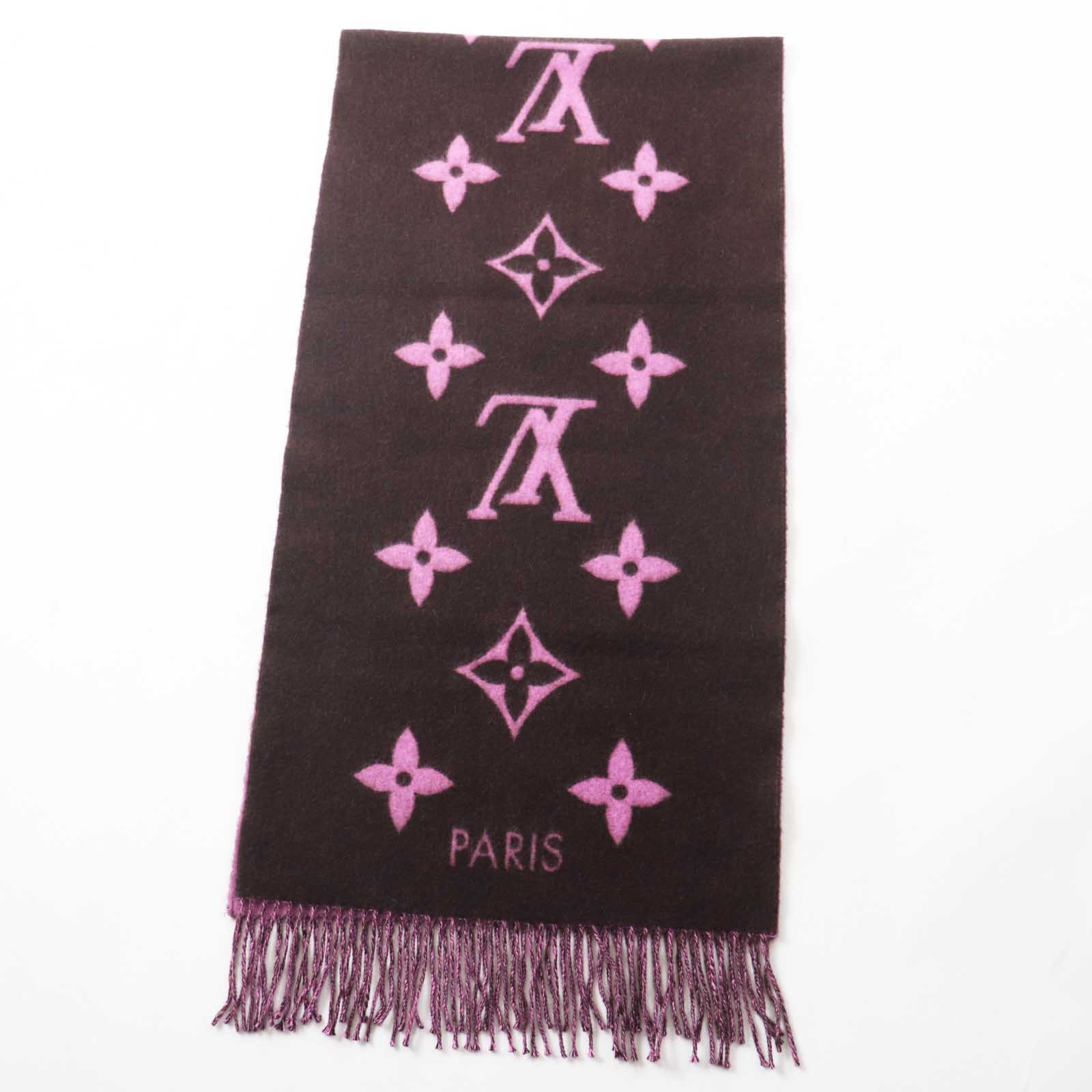 Louis Vuitton Cashmere Monogram Scarf M73665