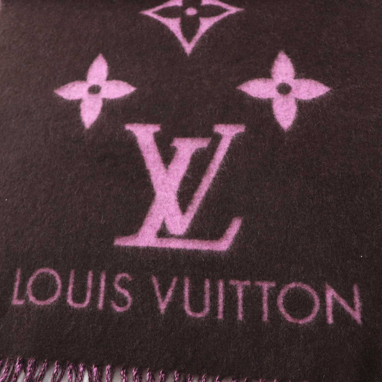 Louis Vuitton Cashmere Monogram Scarf M73665