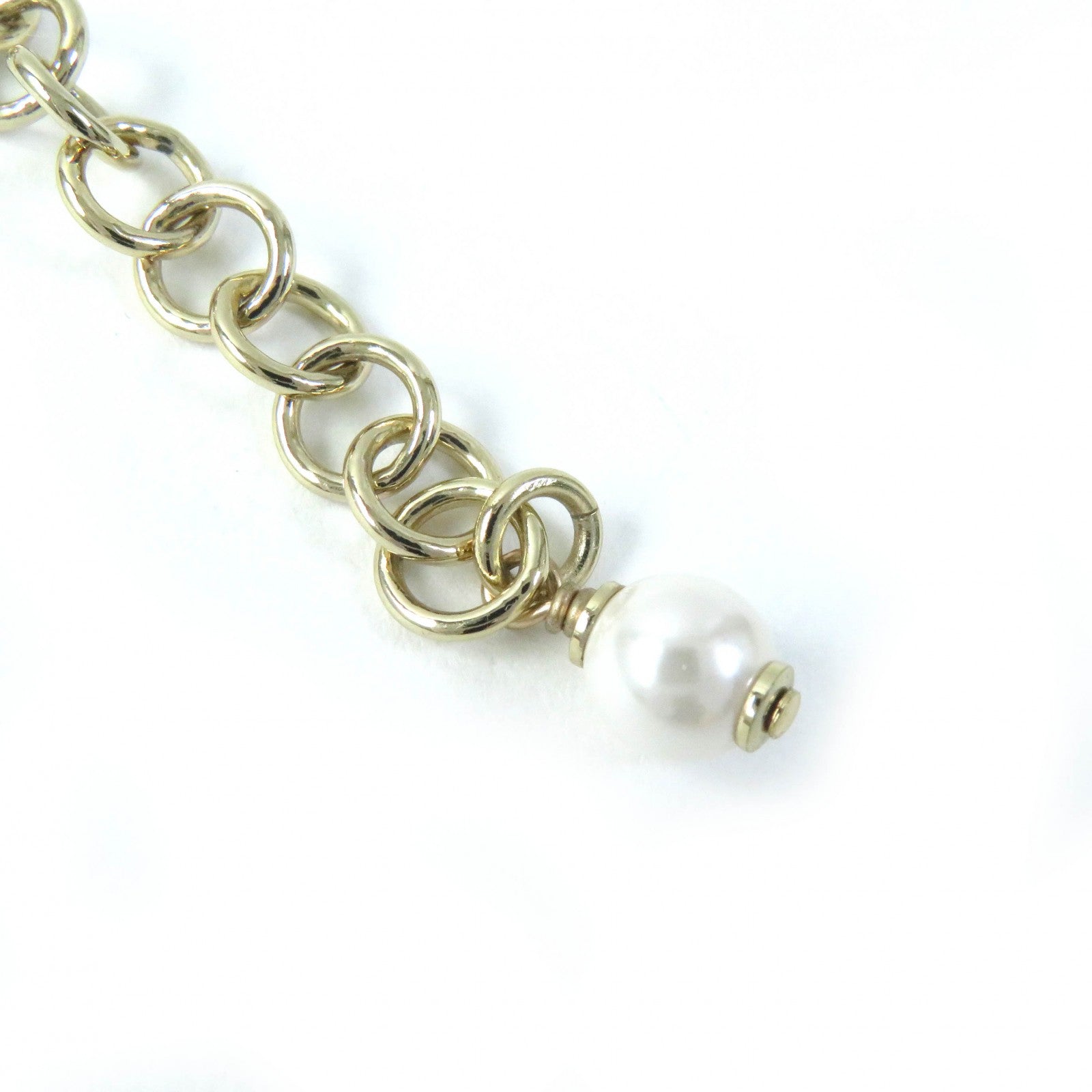 Chanel Heart Pearl Rhinestone Choker Necklace