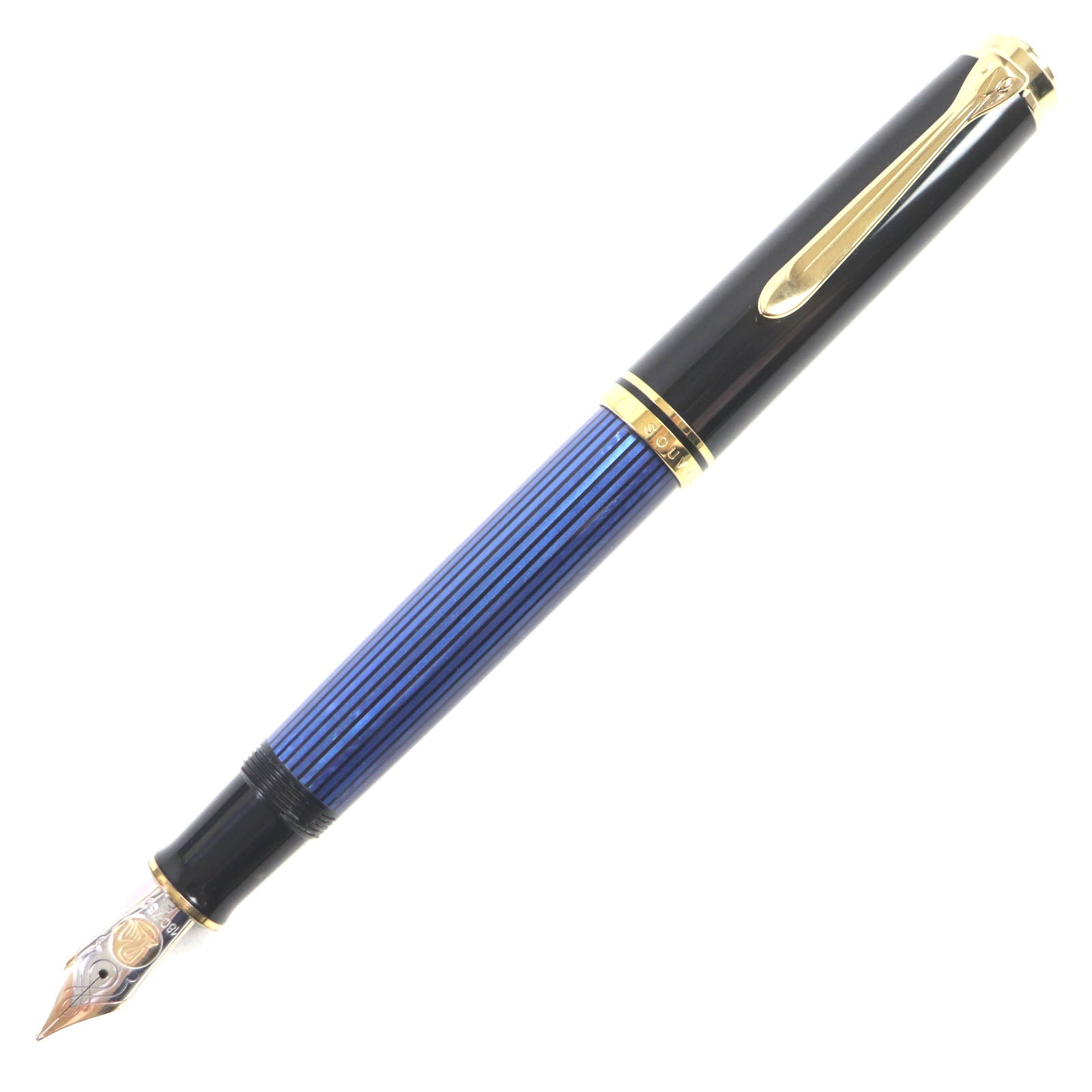 PERIKAN Sovereign 18K Fountain Pen F Nib Black Gold